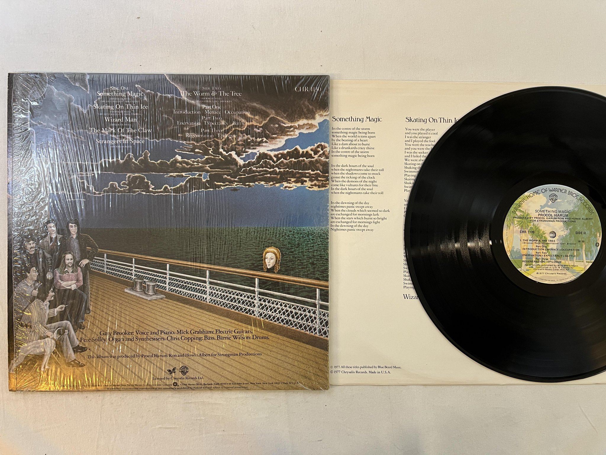 Omslagsbild för skivan PROCOL HARUM something magic LP -77 US WARNER CHR 1130