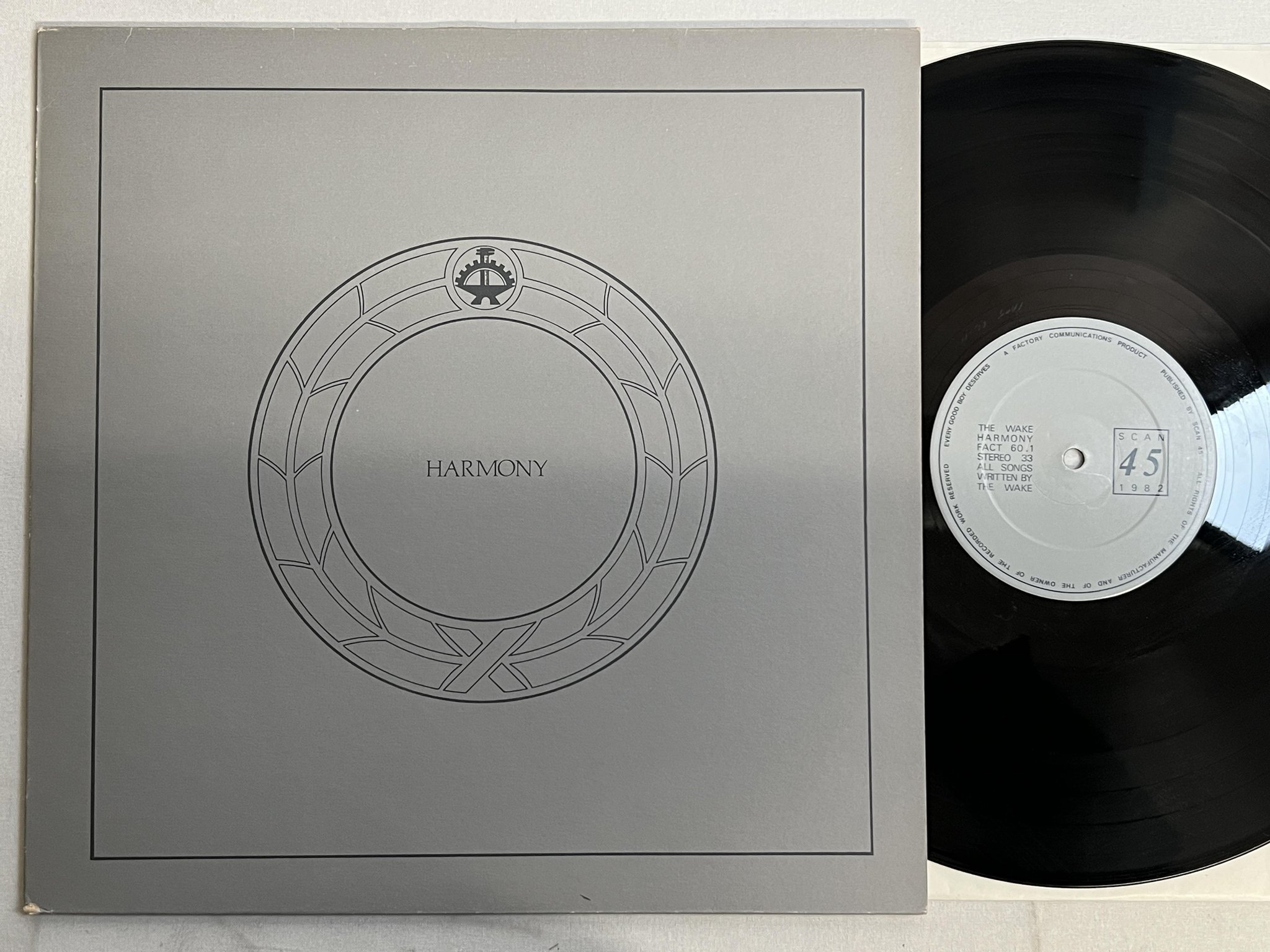 Omslagsbild för skivan THE WAKE harmony LP -82 UK FACTORY FACT 60 ** post-punk **