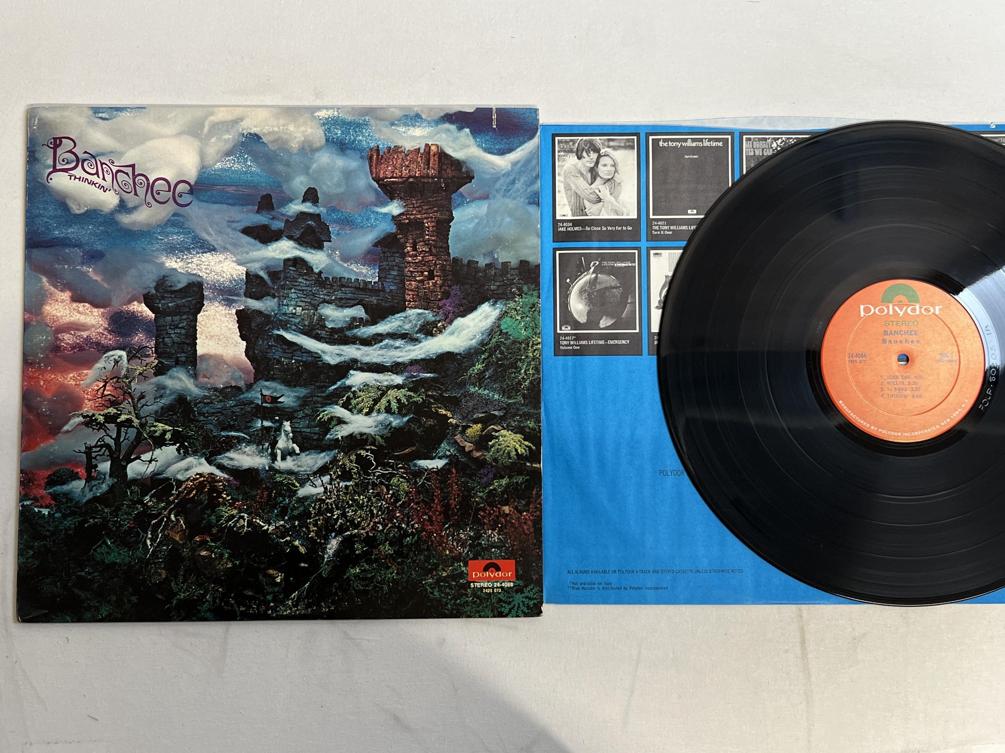 Omslagsbild för skivan BANCHEE Thinkin' LP -71 US POLYDOR 2425072 ** rare psych **