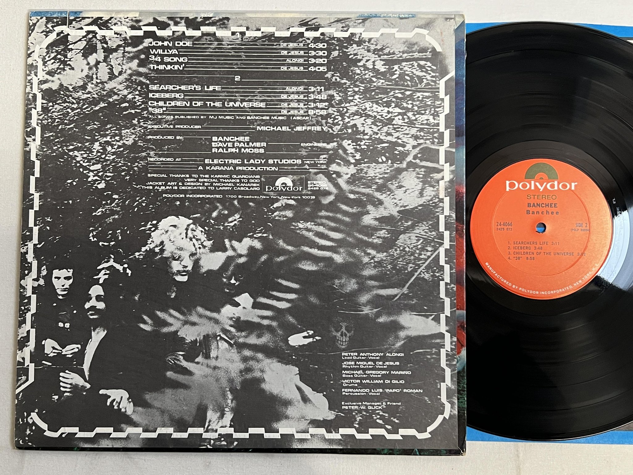 Omslagsbild för skivan BANCHEE Thinkin' LP -71 US POLYDOR 2425072 ** rare psych **