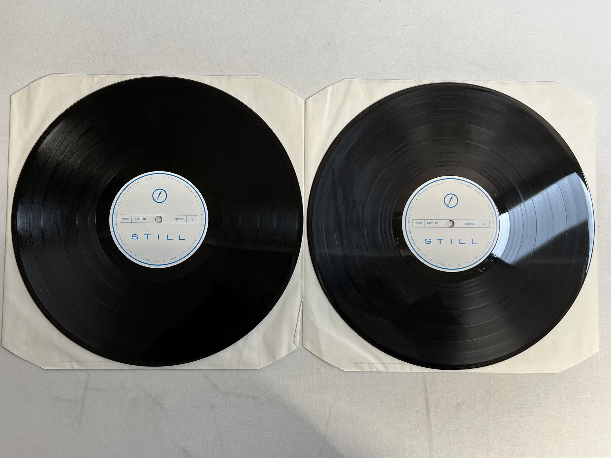 Omslagsbild för skivan JOY DIVISION still 2xLP -81 UK FACTORY FACT 40 ** Rare Clothbound cover **