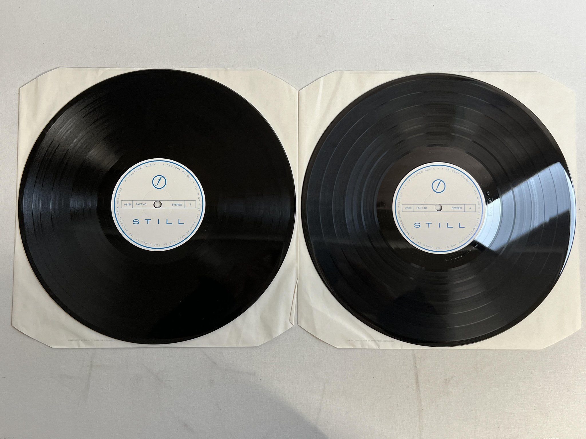 Omslagsbild för skivan JOY DIVISION still 2xLP -81 UK FACTORY FACT 40 ** Rare Clothbound cover **