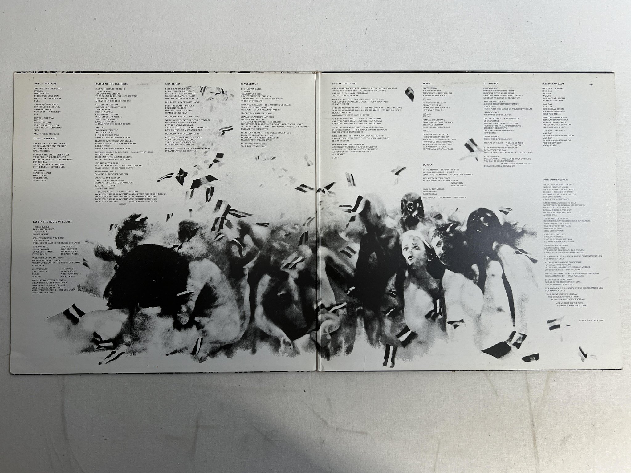 Omslagsbild för skivan UK DECAY for madmen only LP -81 UK FRESH LP5 ** goth rock **