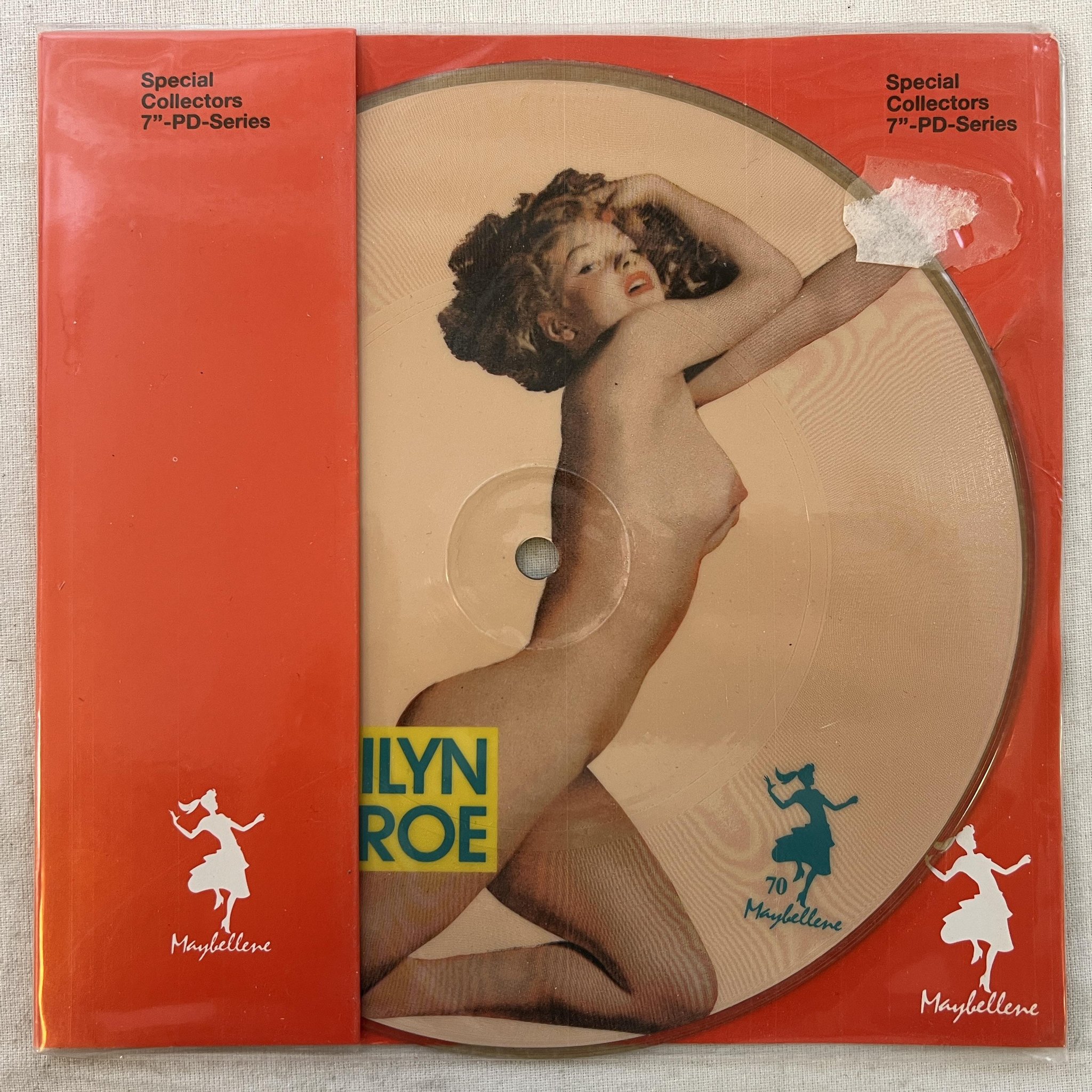 Omslagsbild för skivan 3 st Marilyn Monroe 7" picture discs