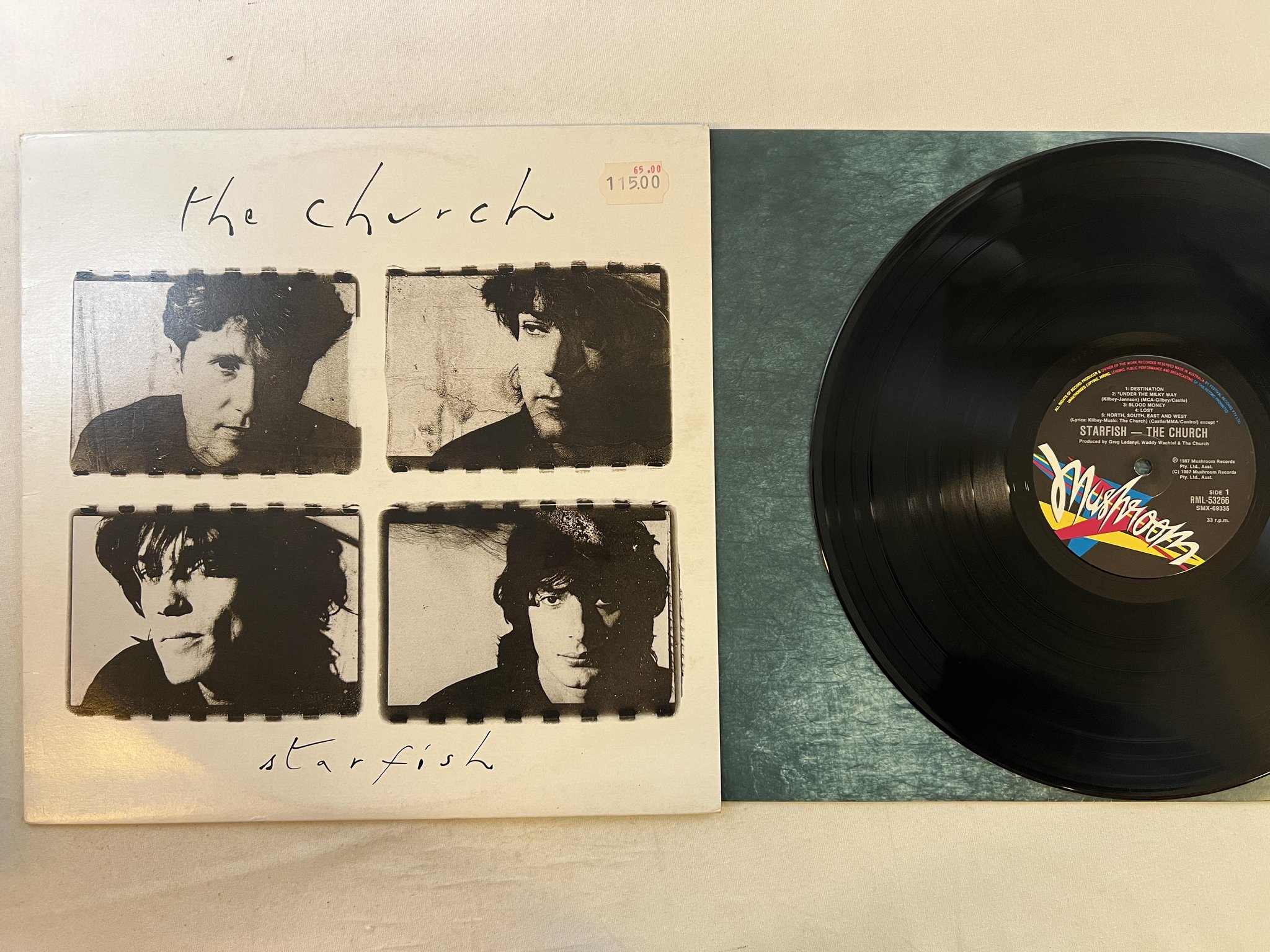 Omslagsbild för skivan THE CHURCH Starfish LP -88 Australia MUSHROOM RML 53266 ** RARE INDIE **