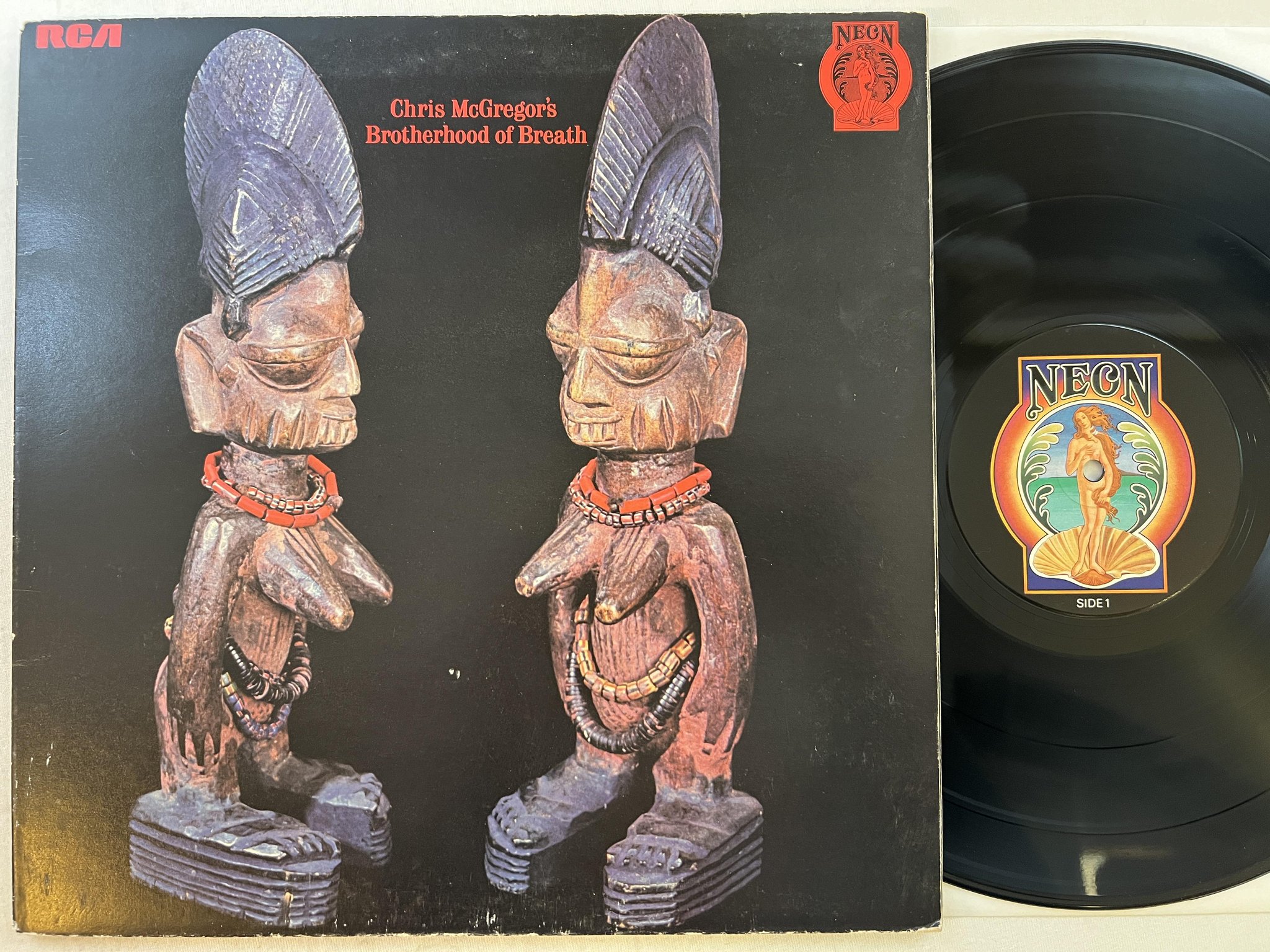 Omslagsbild för skivan CHRIS McGREGOR'S brotherhood of breath LP -71 UK RCA NEON NE-2 ** free jazz **