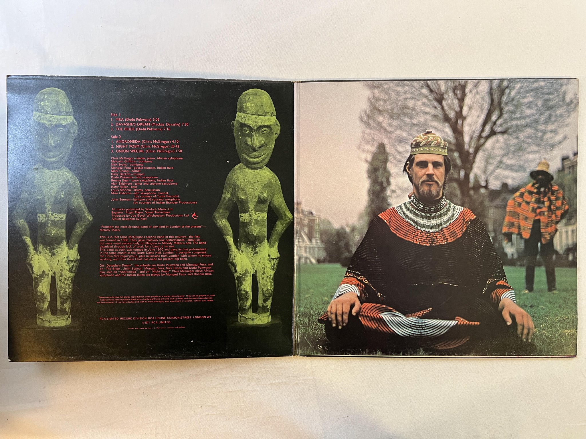 Omslagsbild för skivan CHRIS McGREGOR'S brotherhood of breath LP -71 UK RCA NEON NE-2 ** free jazz **