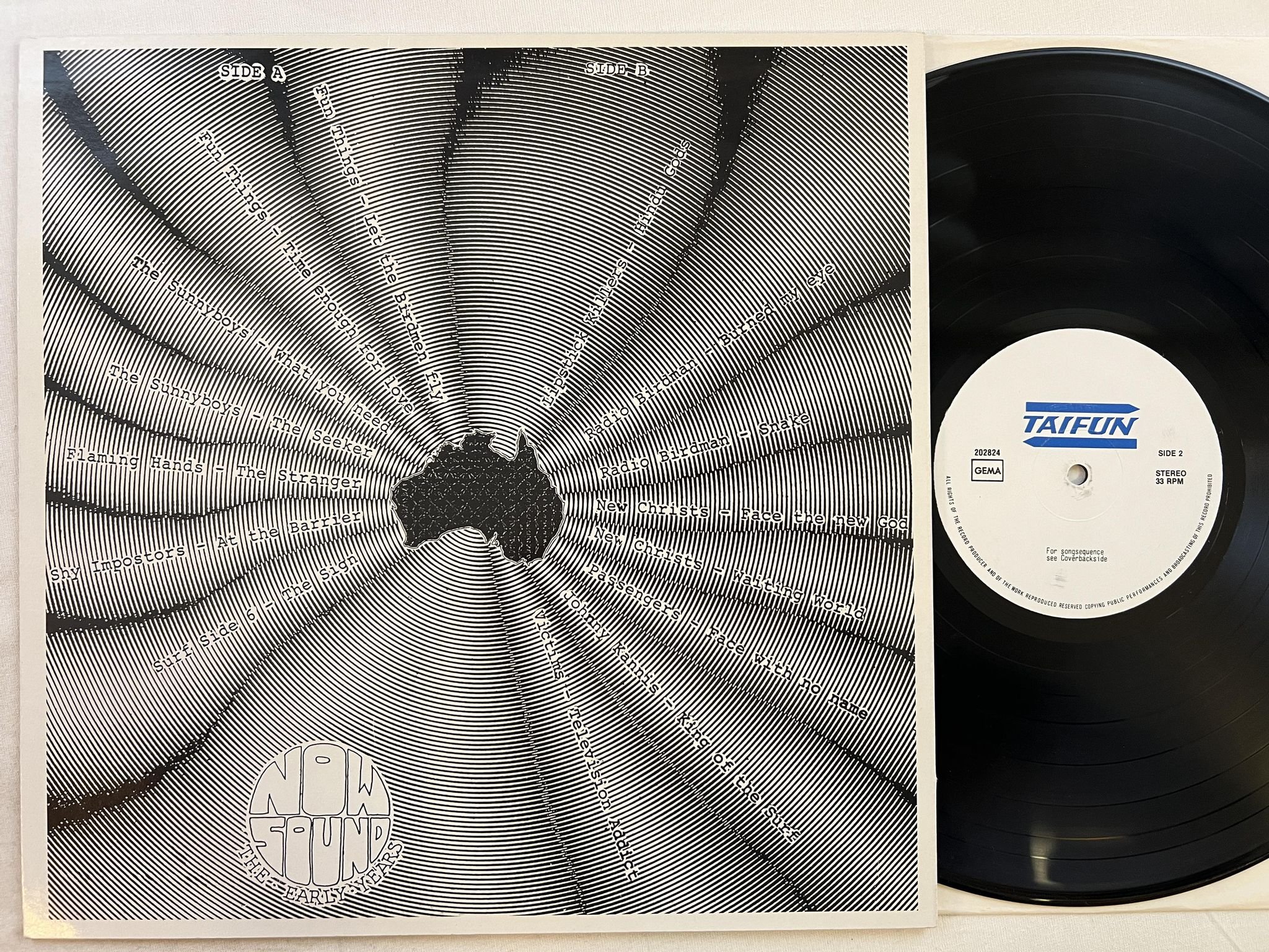 Omslagsbild för skivan V/A Australian Underground 1976-1981 LP -86 Ger TAIFUN 202824 PUNK / GARAGE