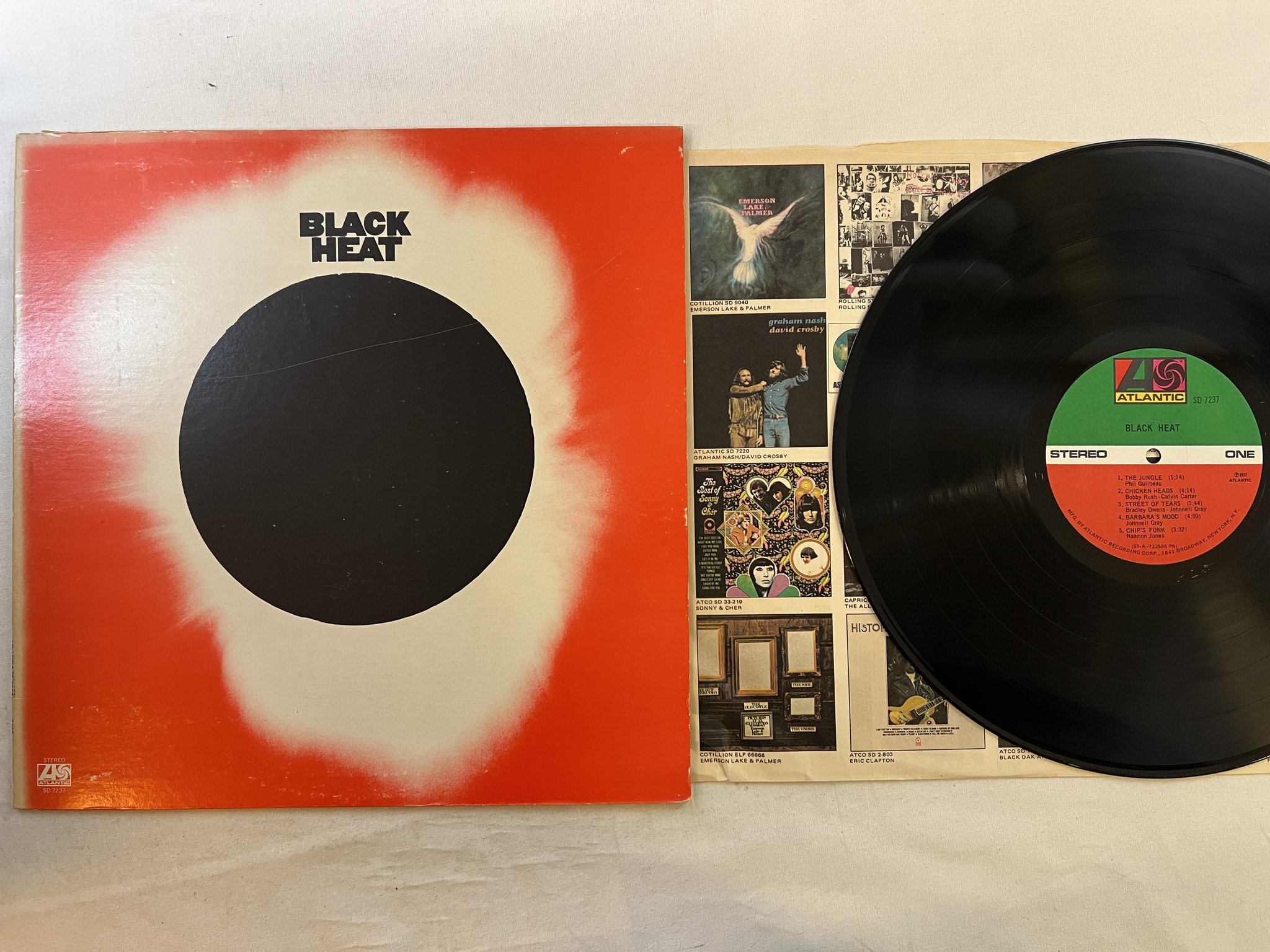 Omslagsbild för skivan BLACK HEAT s/t LP -72 US ATLANTIC SD 7237