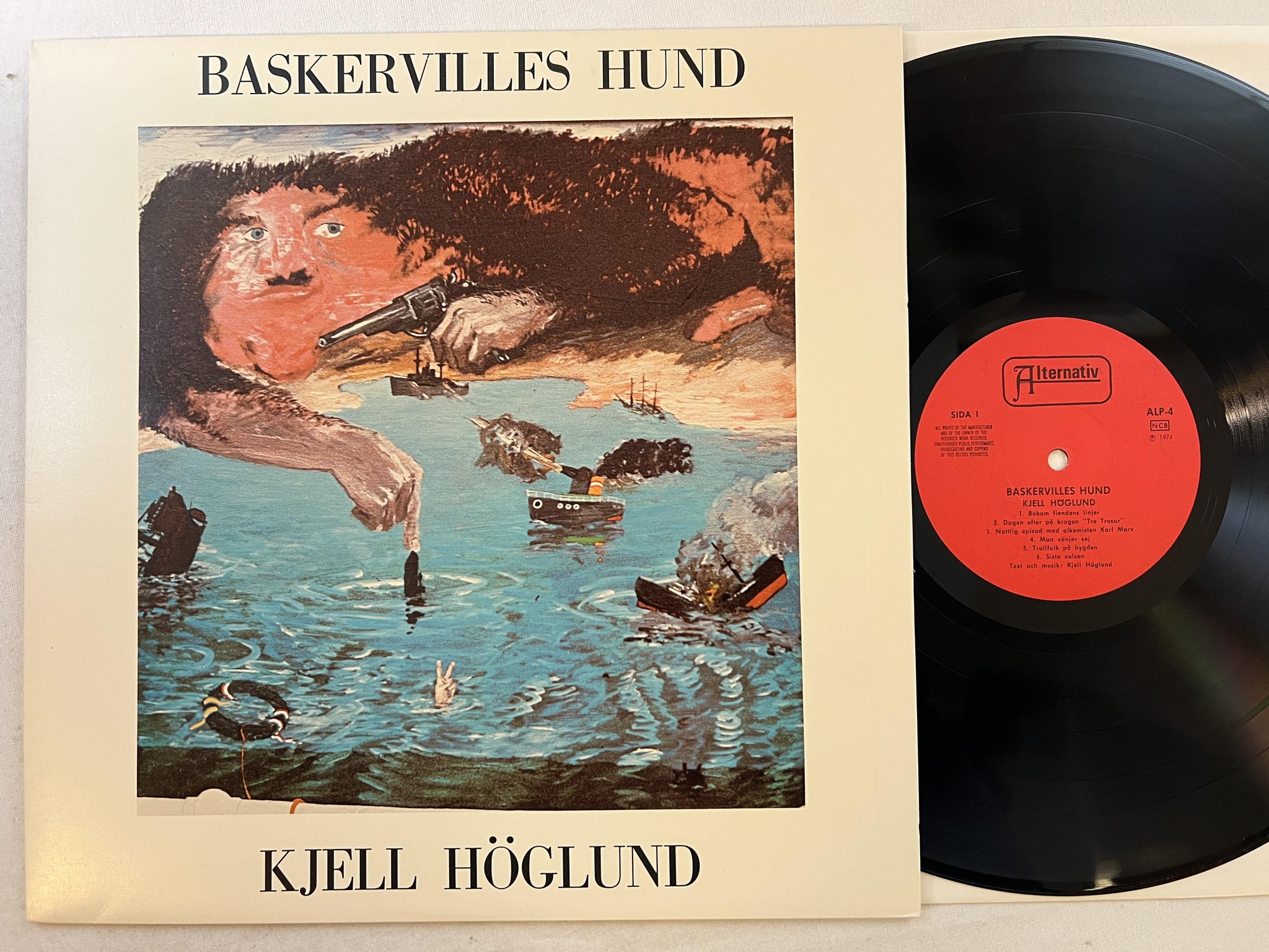 Omslagsbild för skivan KJELL HÖGLUND baskervilles hund LP -74 Swe ALTERNATIV ALP 4