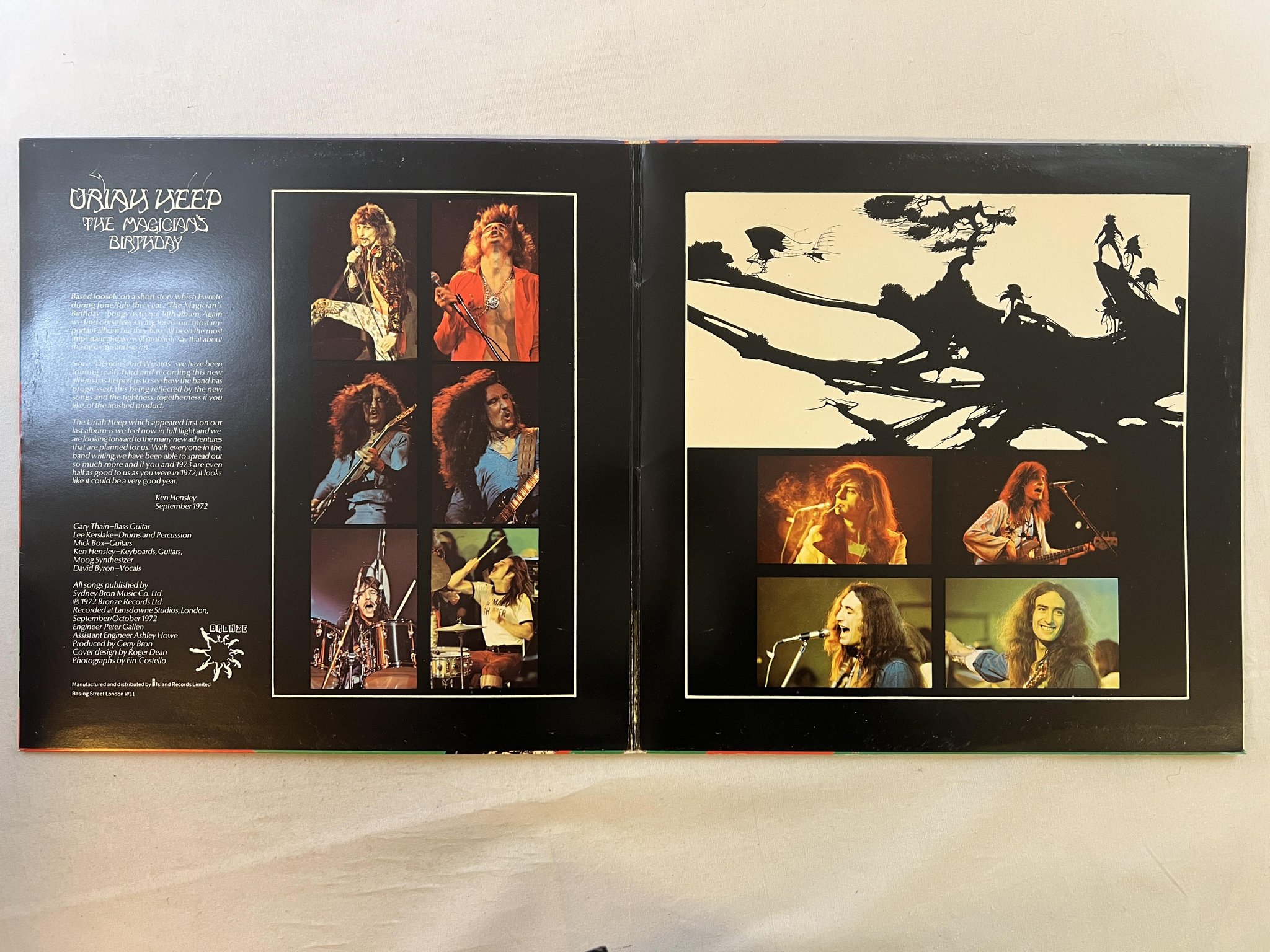 Omslagsbild för skivan URIAH HEEP the magician's birthday LP -72 ncb ISLAND ILPS 9213