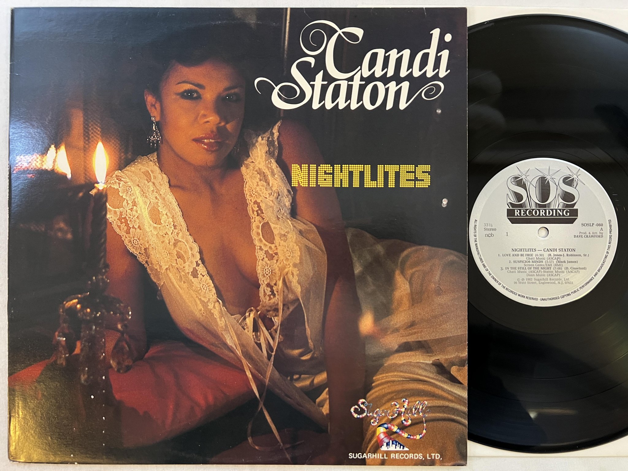 Omslagsbild för skivan CANDI STATON nightlites LP -82 ncb SOSLP 060