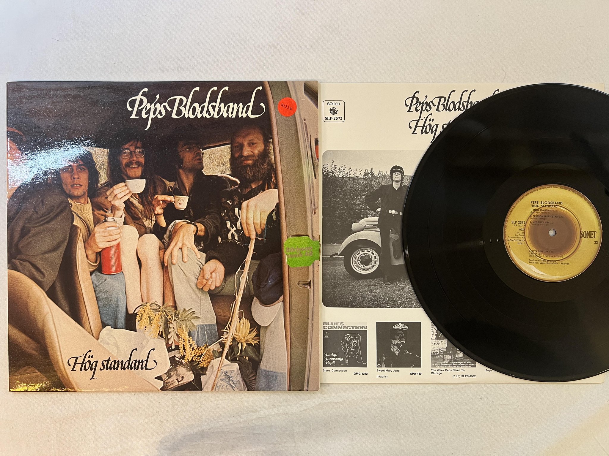 Omslagsbild för skivan PEPS BLODSBAND hög standard LP -75 SONET SLP 2572 ** klassiker **