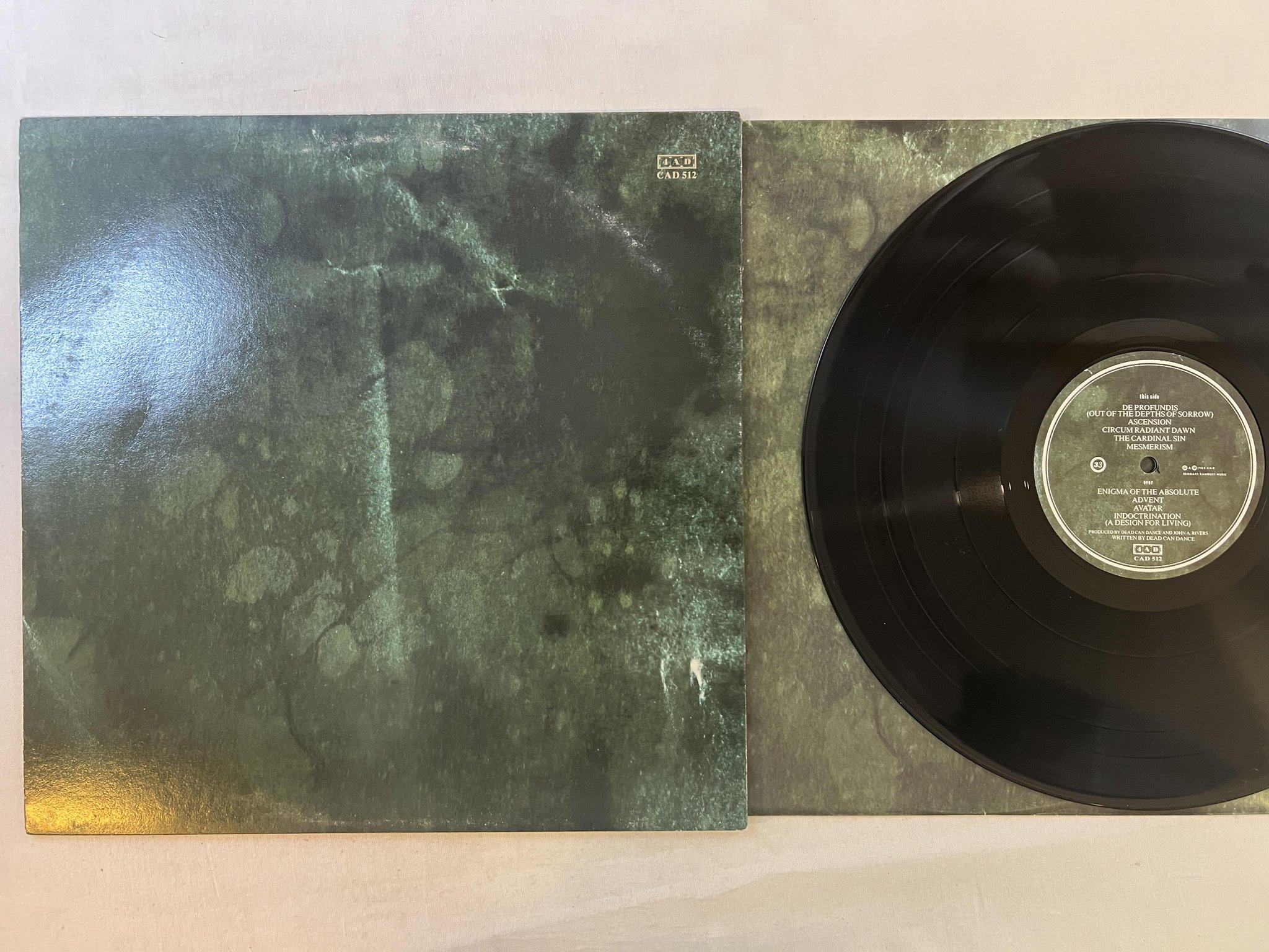 Omslagsbild för skivan DEAD CAN DANCE Spleen And Ideal LP -85 4AD CAD-512