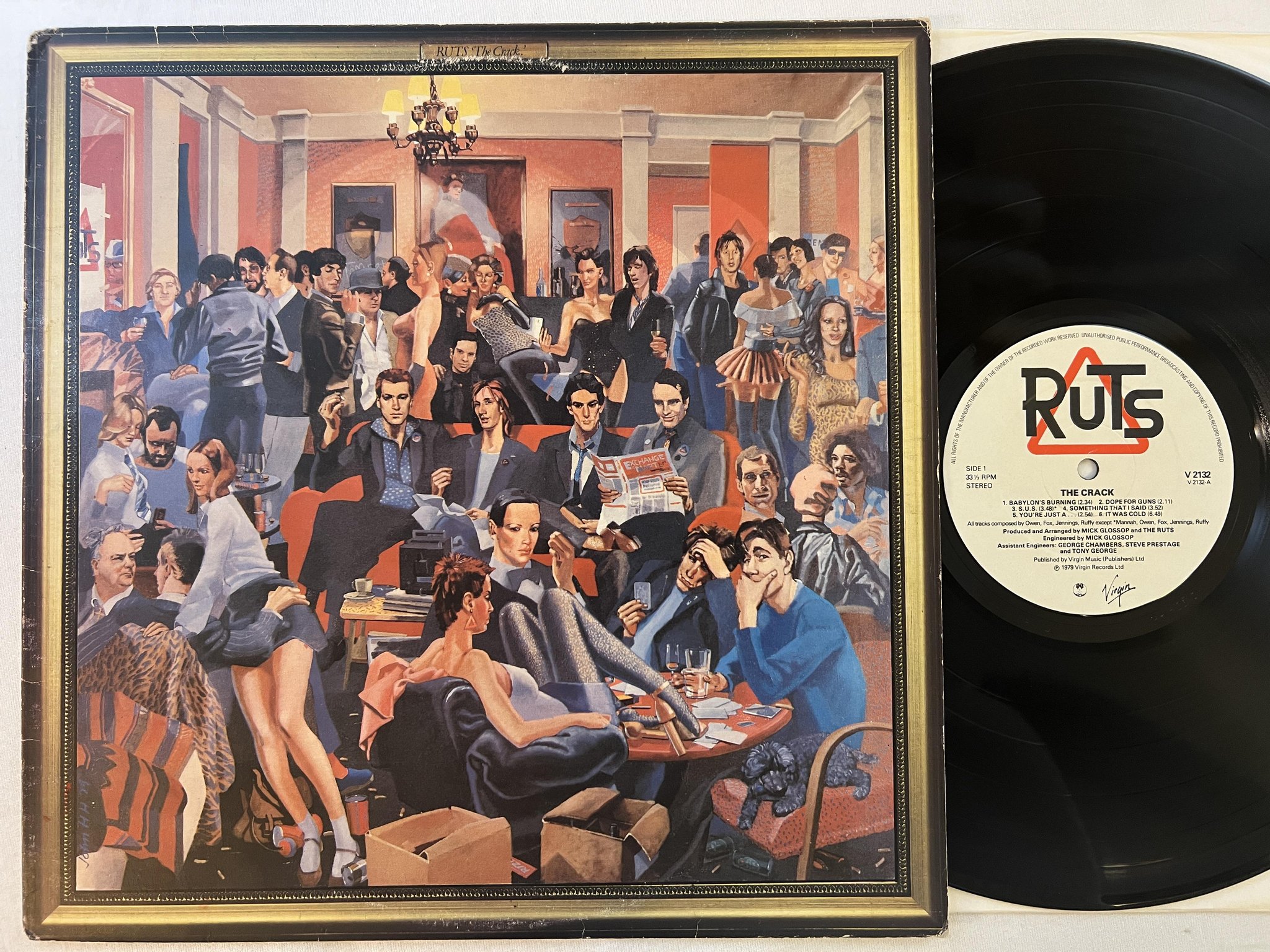 Omslagsbild för skivan RUTS the crack LP -79 UK VIRGIN V2132