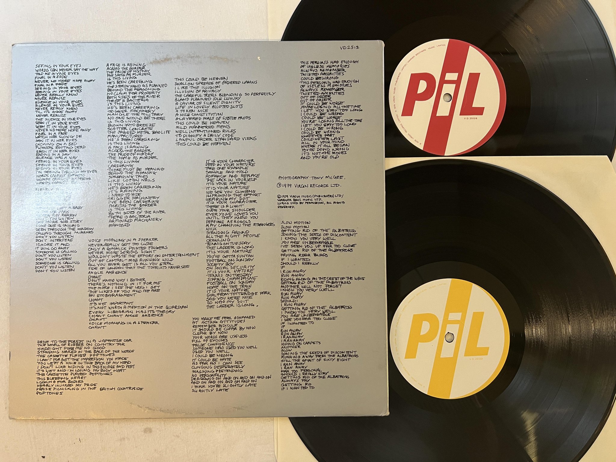 Omslagsbild för skivan PUBLIC IMAGE LTD second edition 2xLP -80 VIRGIN VD2512