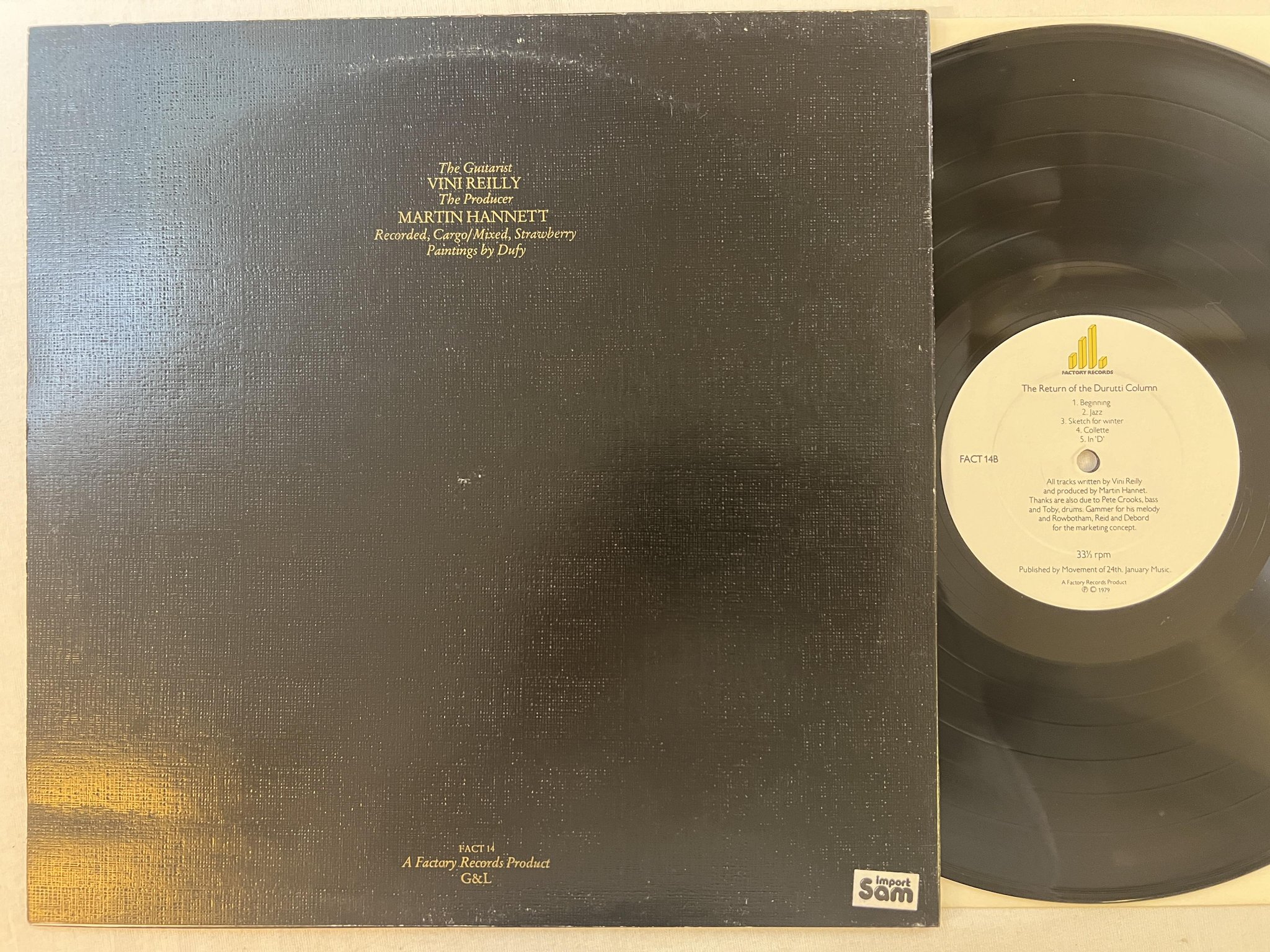 Omslagsbild för skivan THE DURUTTI COLUMN The Return Of The... LP -86 UK FACTORY FACT 14