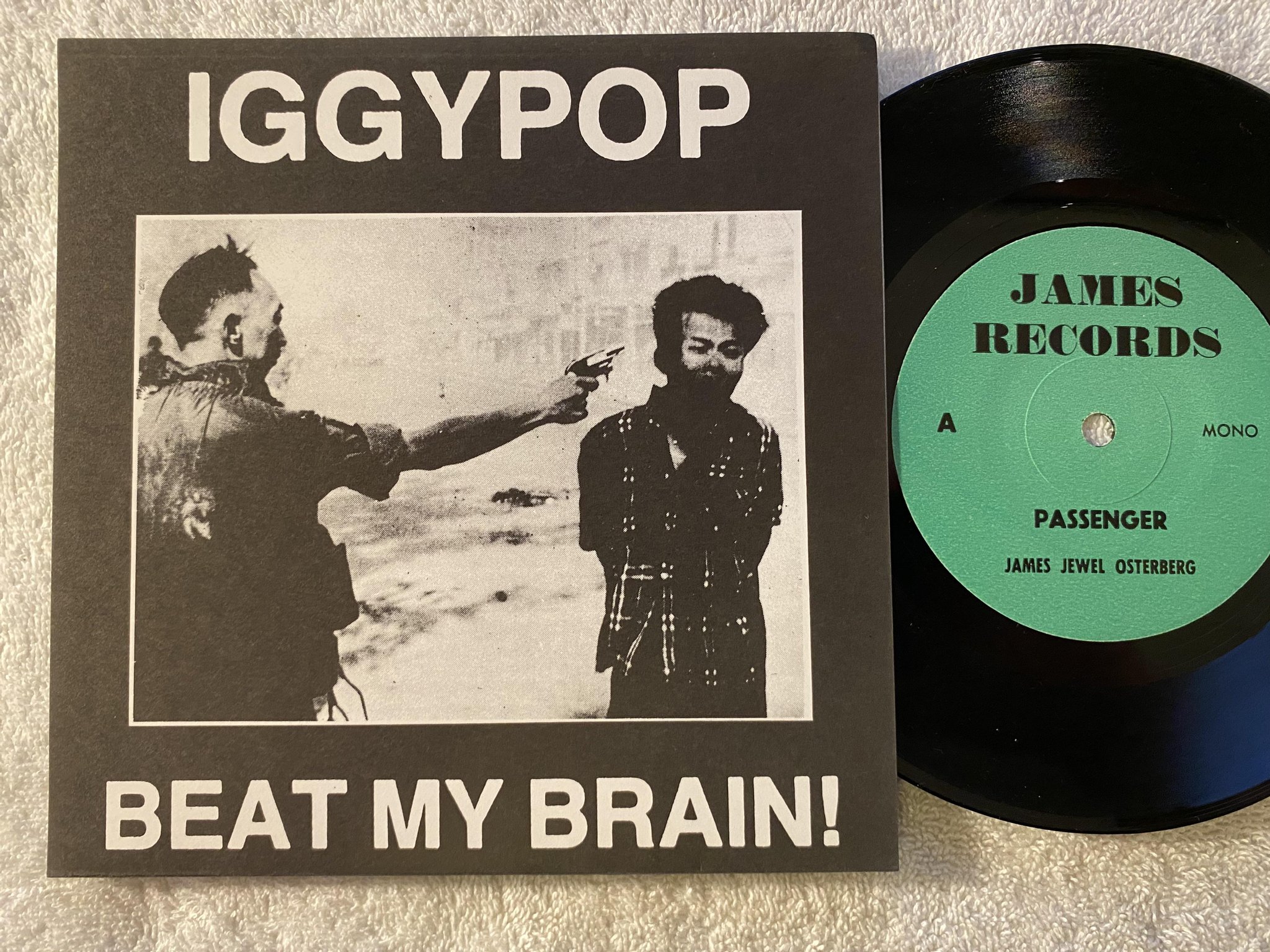 Omslagsbild för skivan IGGY POP limited & numbered ed 7" JAMES RECORDS #089/150