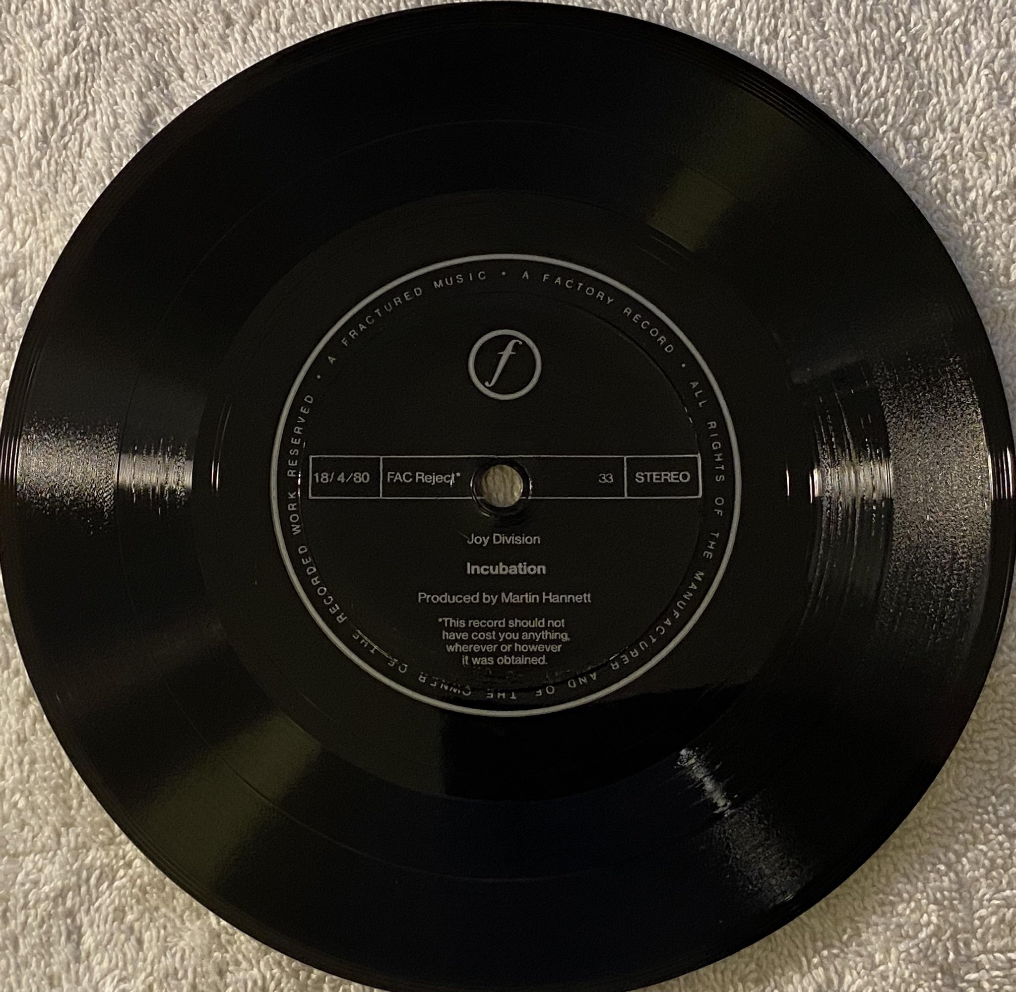 Omslagsbild för skivan JOY DIVISION Komakino 7" flexi -80 UK FACTORY FAC 28
