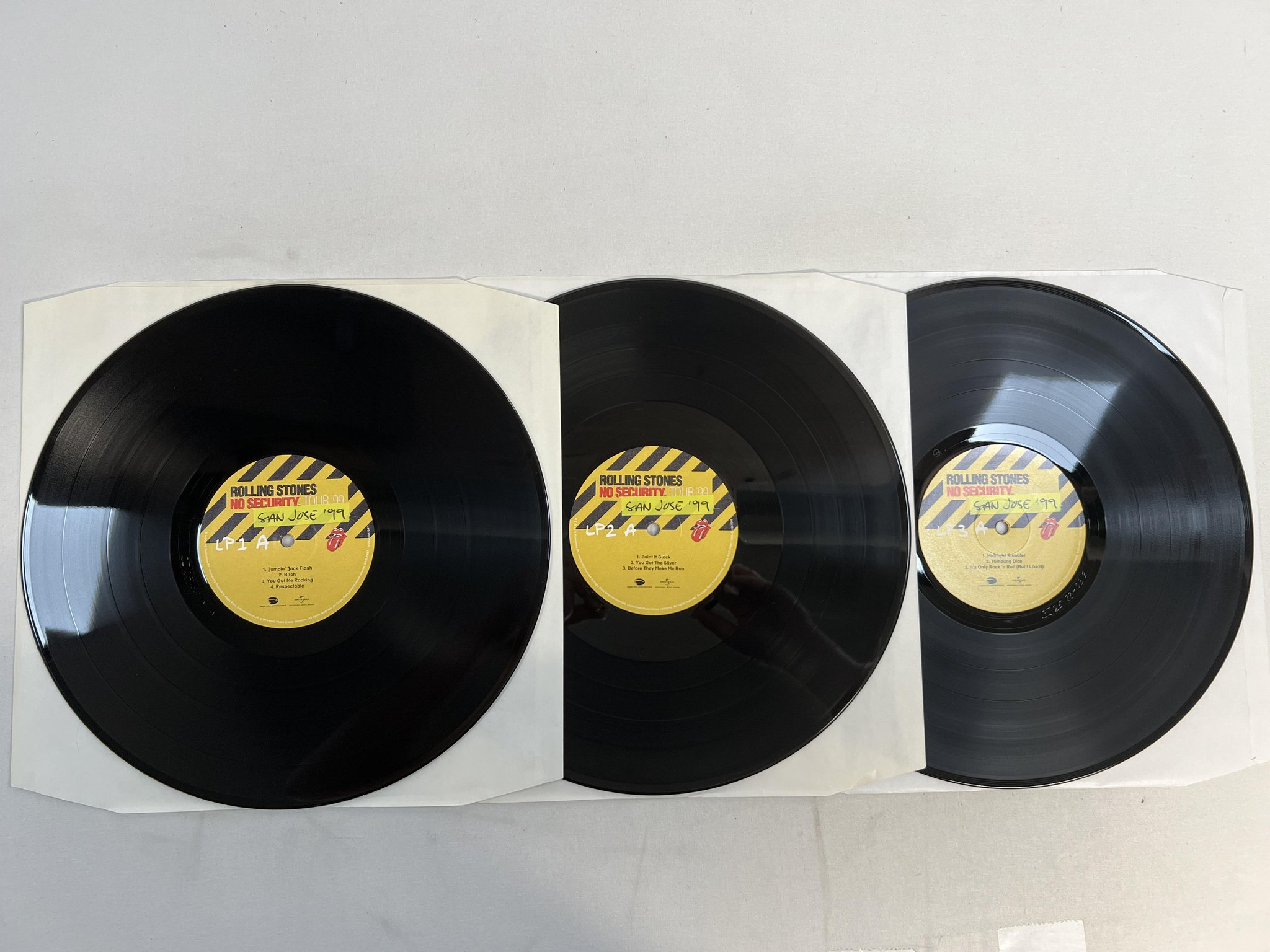 Omslagsbild för skivan ROLLING STONES No Security. San Jose '99 3xLP 2018 EAGLP687