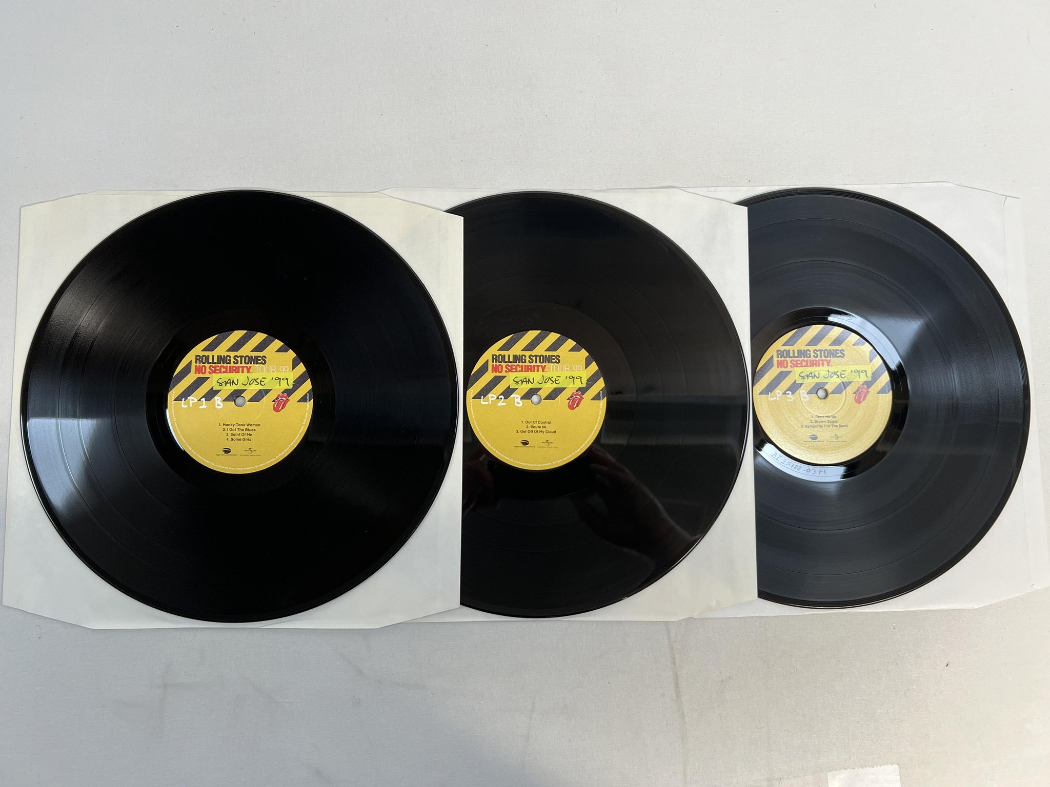 Omslagsbild för skivan ROLLING STONES No Security. San Jose '99 3xLP 2018 EAGLP687