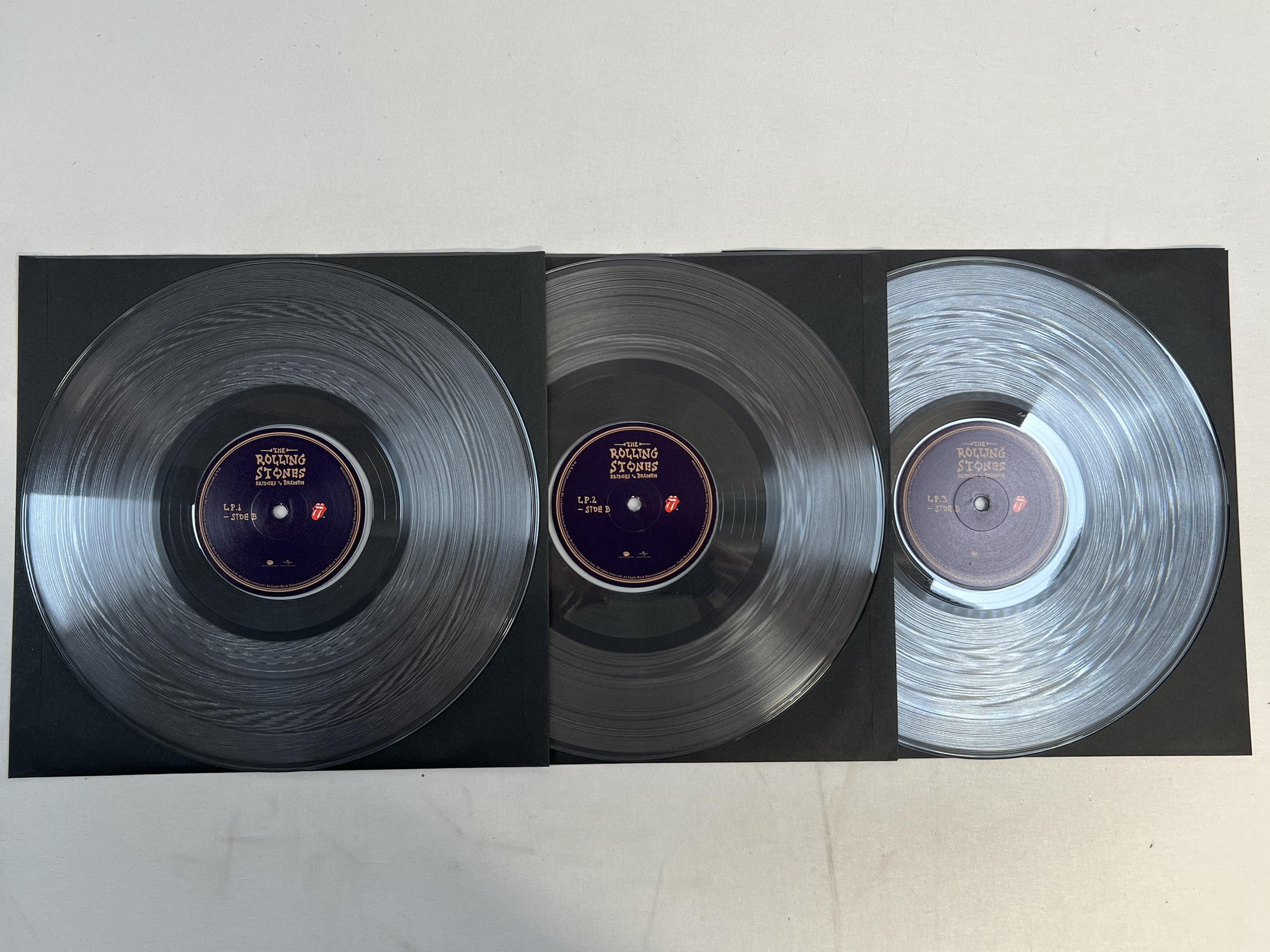 Omslagsbild för skivan ROLLING STONES Bridges To Bremen 3xLP 2019 EAGLE ROCK EAGLP694 ** CLEAR VINYL **