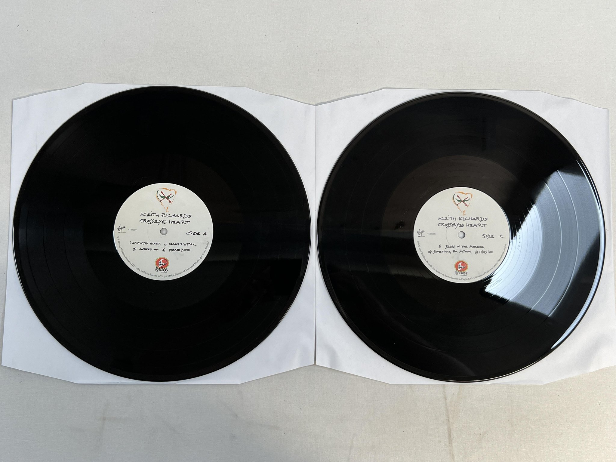 Omslagsbild för skivan KEITH RICHARDS Crosseyed Heart 2xLP 2015 Hol MINDLESS 602547393968