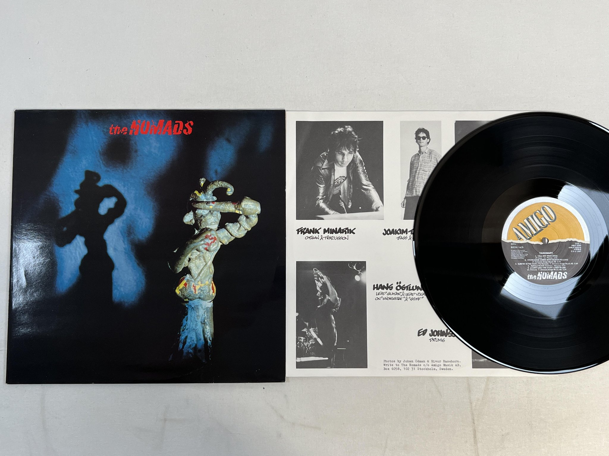Omslagsbild för skivan THE NOMADS hardware LP -87 Swe AMIGO AMLP 2010