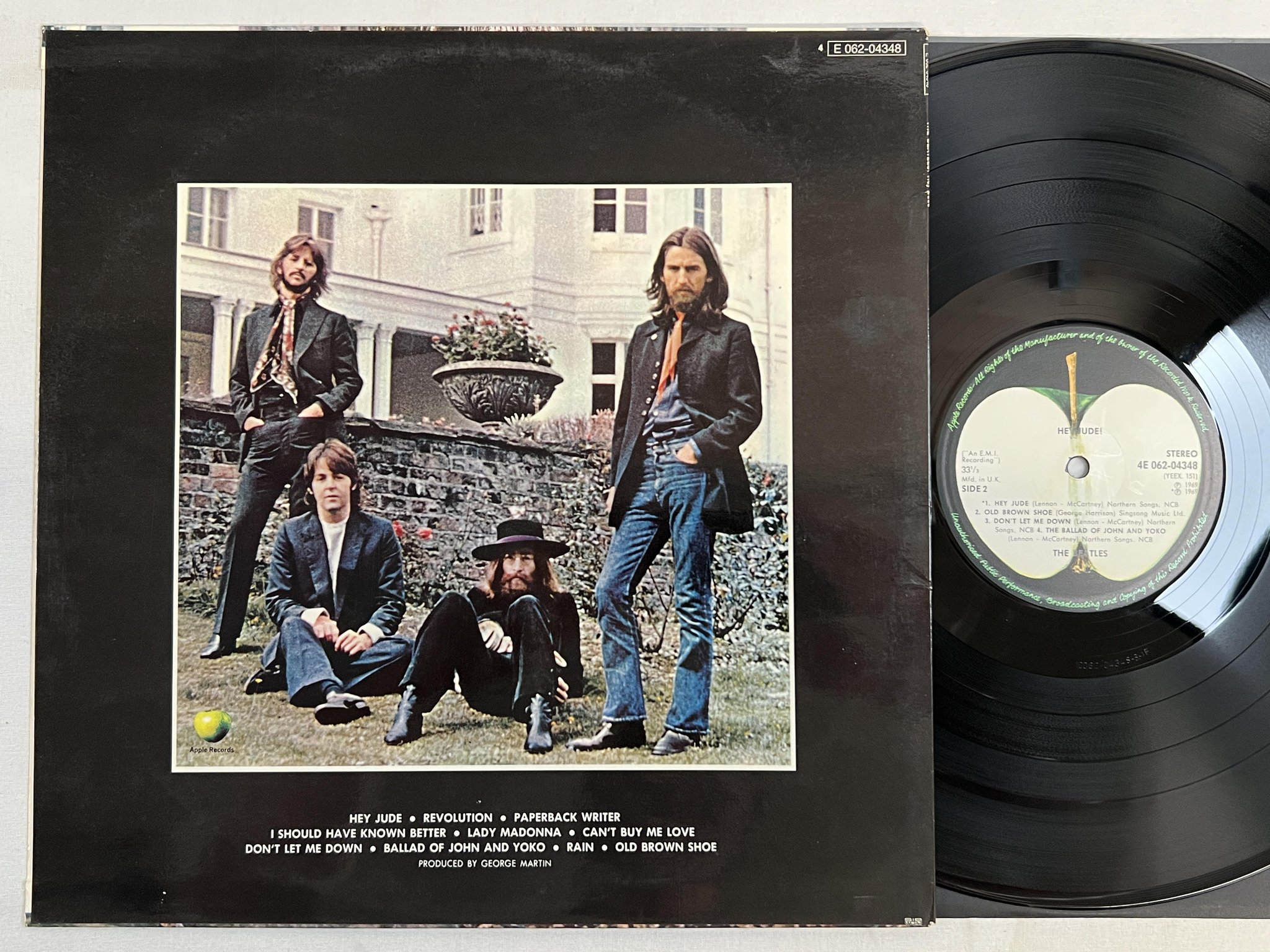 Omslagsbild för skivan THE BEATLES hey Jude! LP Ger APPLE 4E 062-04348