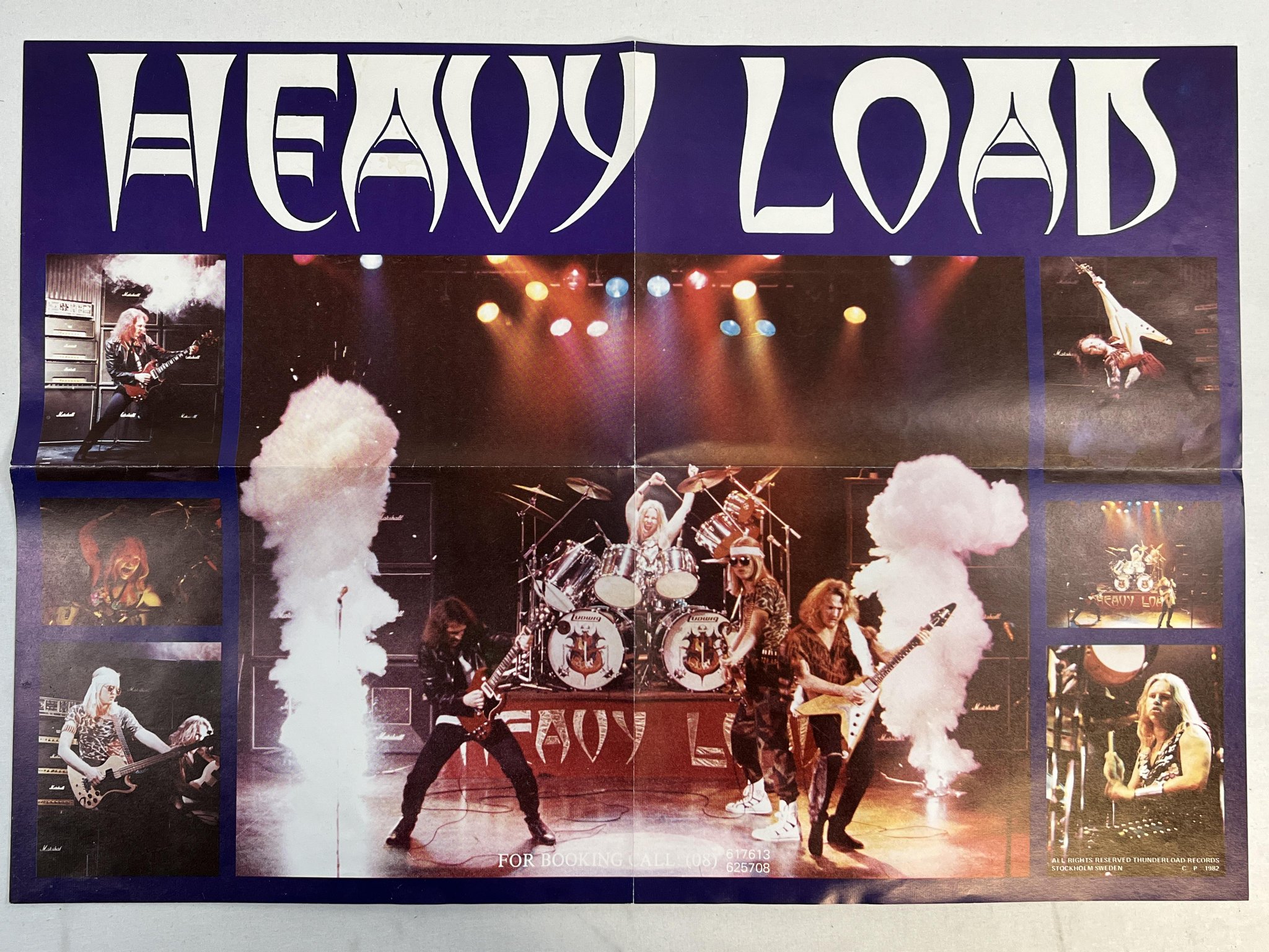 Omslagsbild för skivan HEAVY LOAD metal conquest 12"ep -81 Swe THUNDERLOAD TMP 811 ** POSTER **