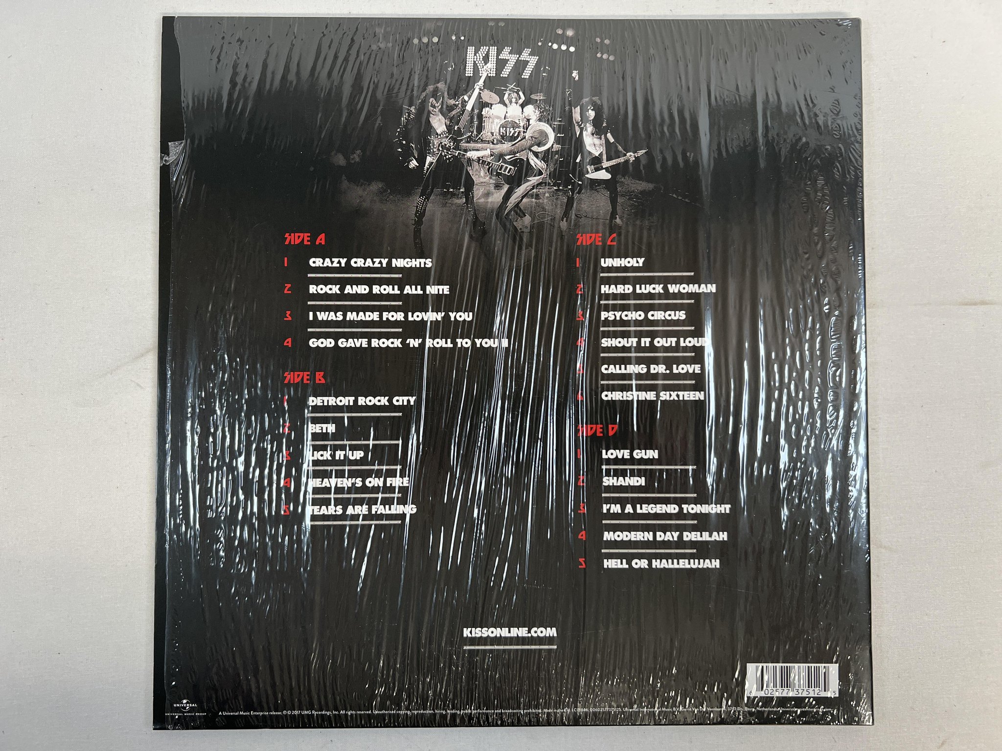 Omslagsbild för skivan KISS kissworld 2xLP 2019 UNIVERSAL 00602577375125