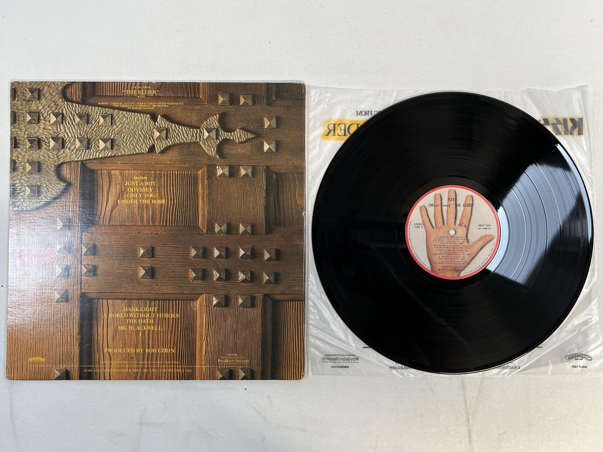 Omslagsbild för skivan KISS (Music From) The Elder LP -81 US CASABLANCA NBLP 7261