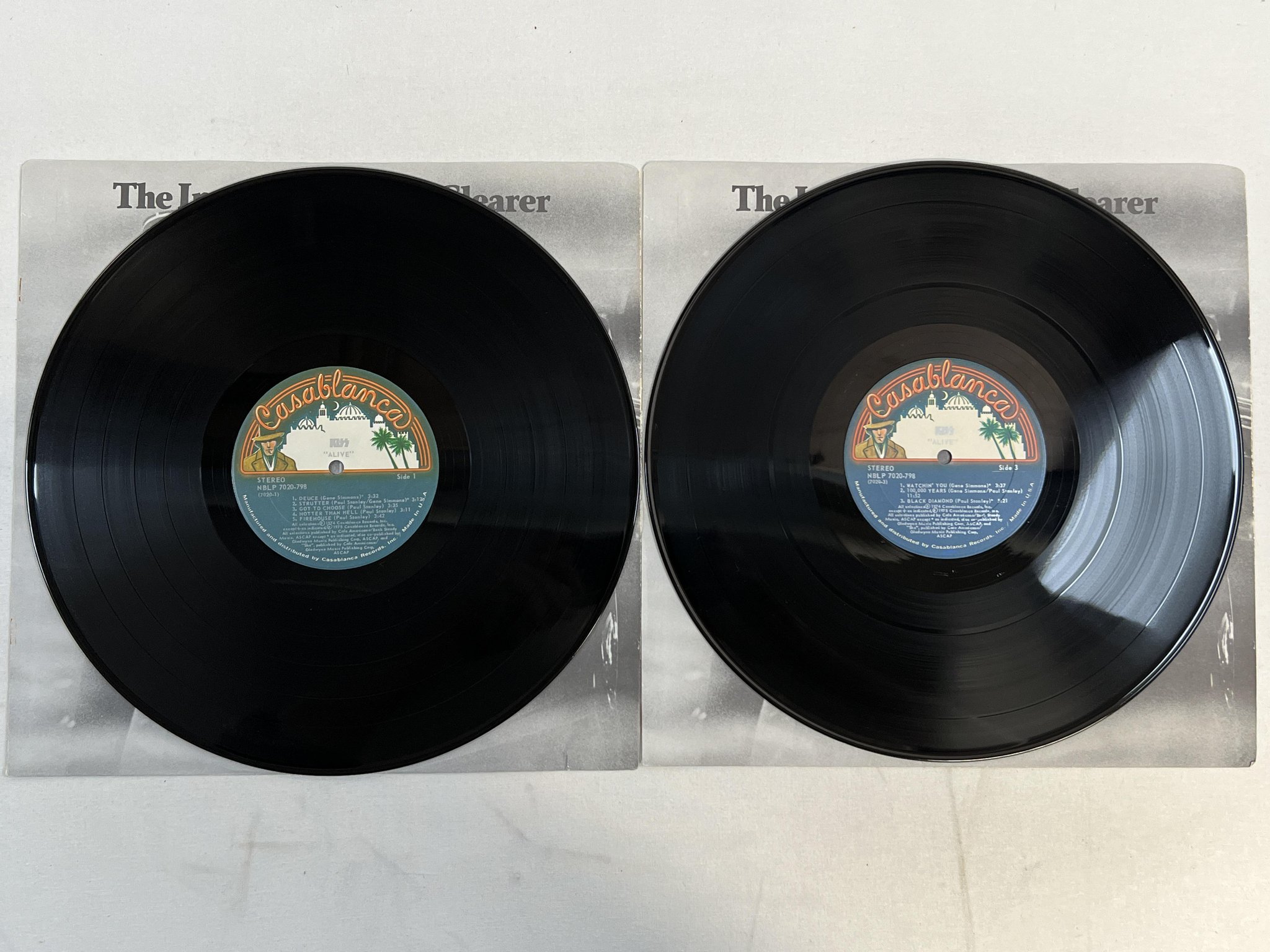 Omslagsbild för skivan KISS alive 2xLP -75 US CASABLANCA NBLP 7020-798