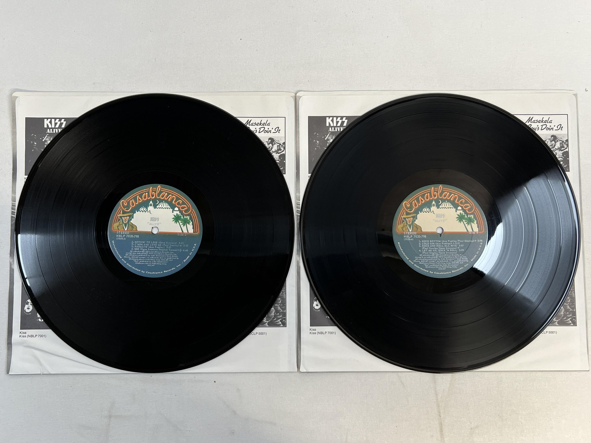 Omslagsbild för skivan KISS alive 2xLP -75 US CASABLANCA NBLP 7020-798