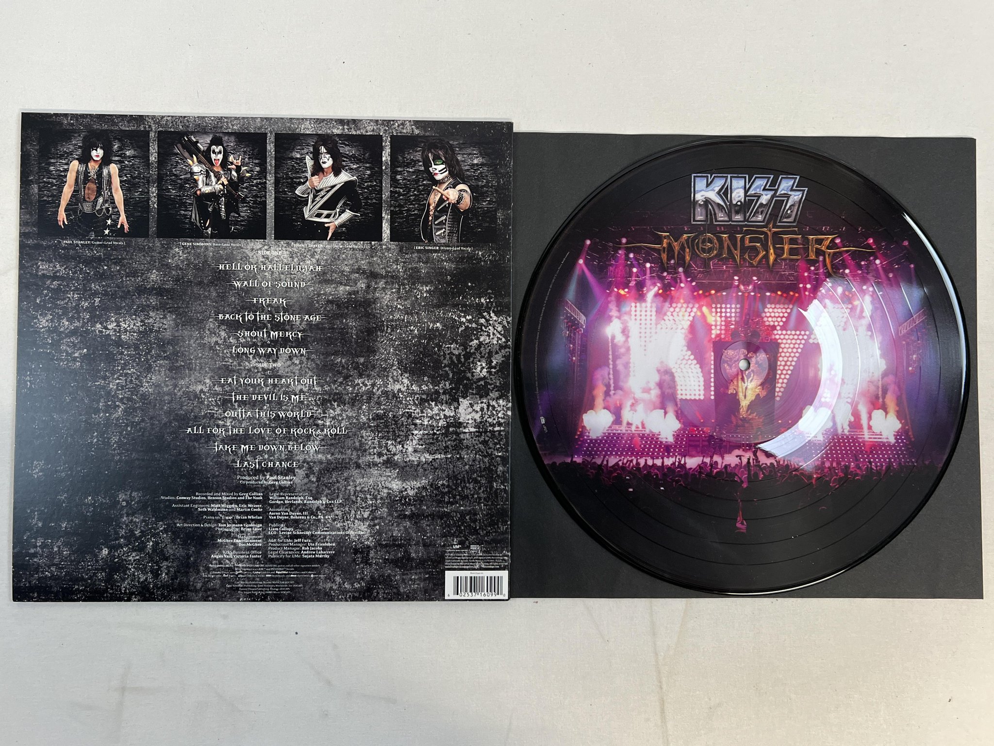 Omslagsbild för skivan KISS monster LP picture disc 2012 US UME B0017542-01 ** rare **