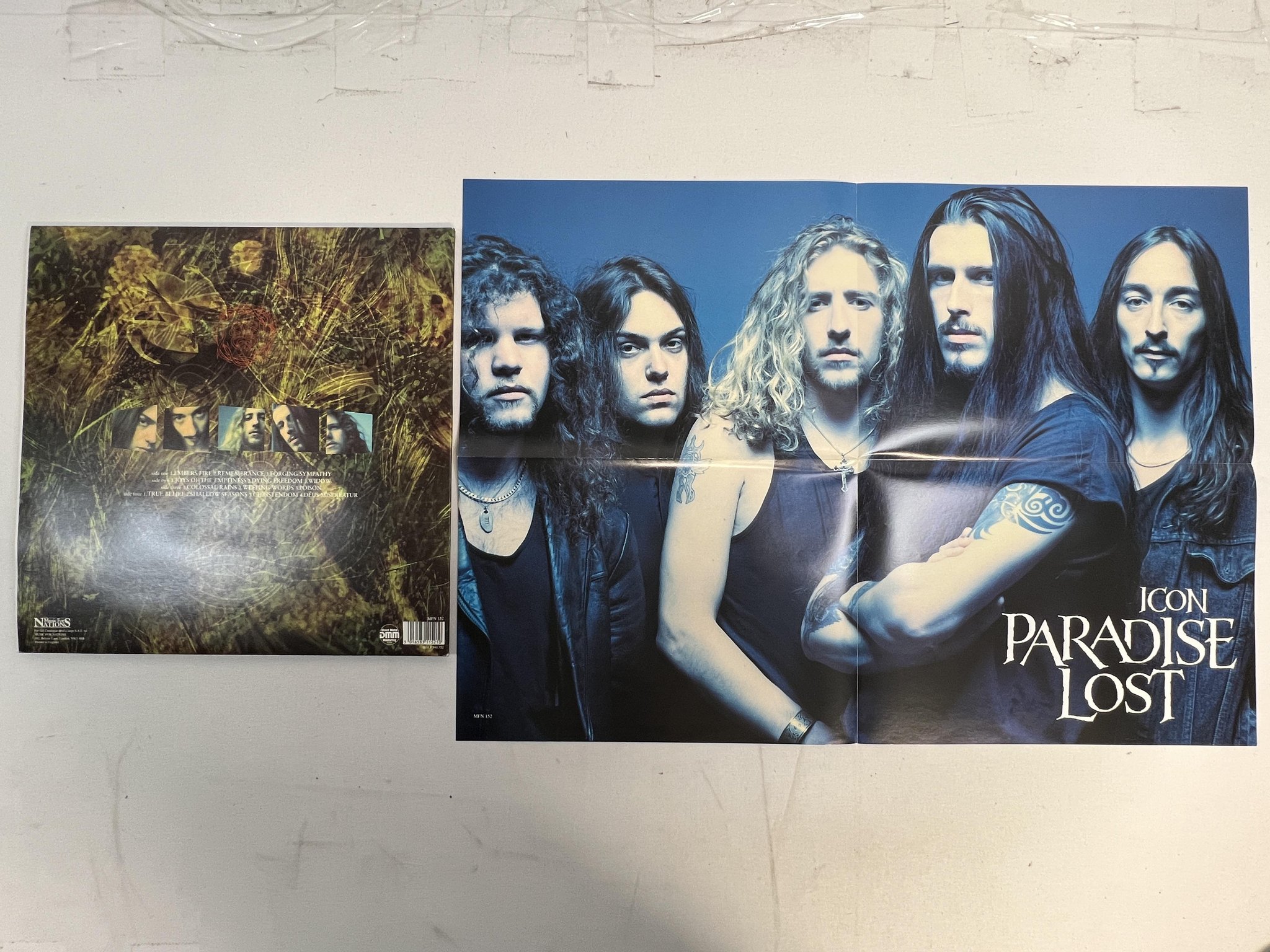 Omslagsbild för skivan ICON paradise lost 2xLP -93 UK MUSIC FOR NATIONS MFN 152 ** doom metal **