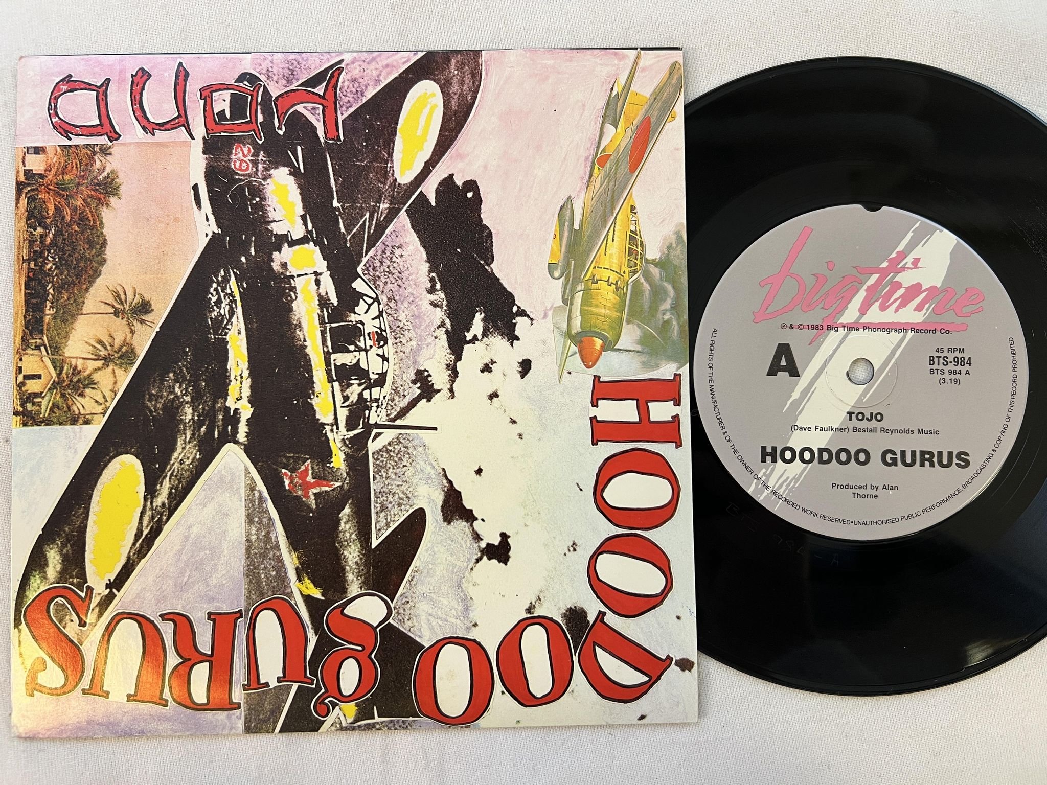 Omslagsbild för skivan HOODOO GURUS tojo 7"single -83 Australia BIG TIME BTS 984