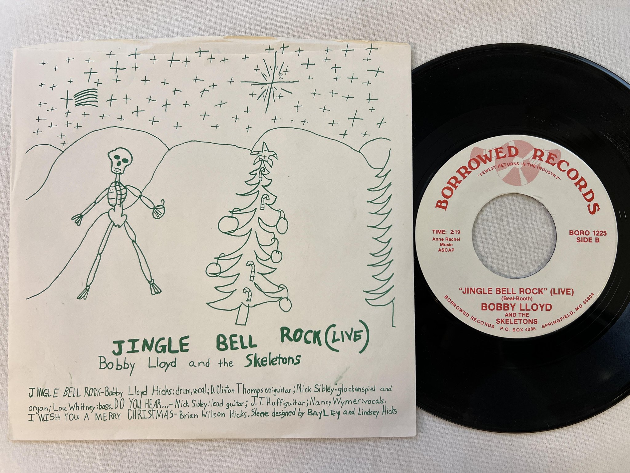 Omslagsbild för skivan BOBBY LLOYD Do You Hear What I Hear? 7"single US BORROWED BORO 1225 power pop