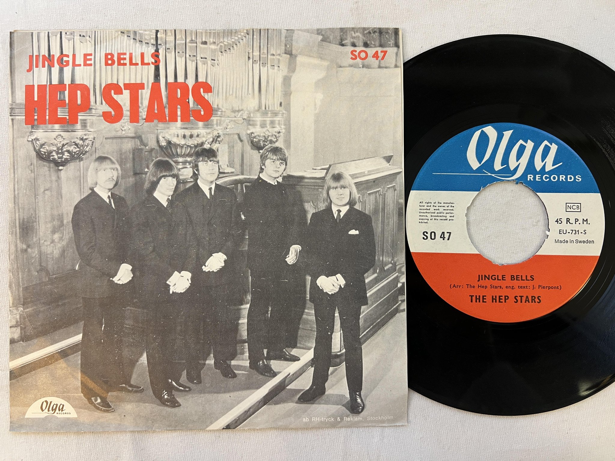 Omslagsbild för skivan THE HEP STARS Christmas On My Mind 7"single -67 OLGA SO 47