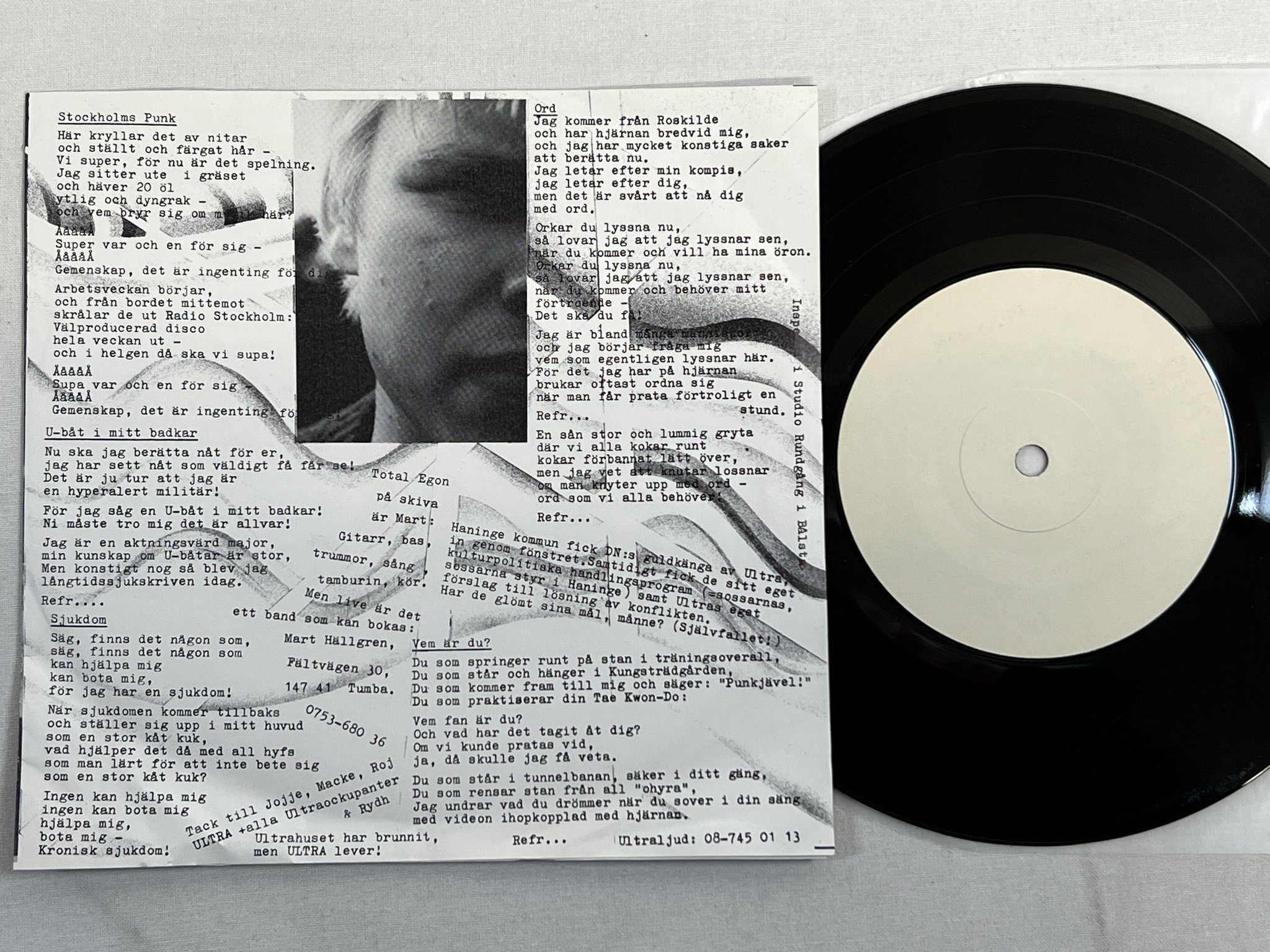 Omslagsbild för skivan TOTAL EGON Guldkängan 7"single -88 TEG-002 PUNK