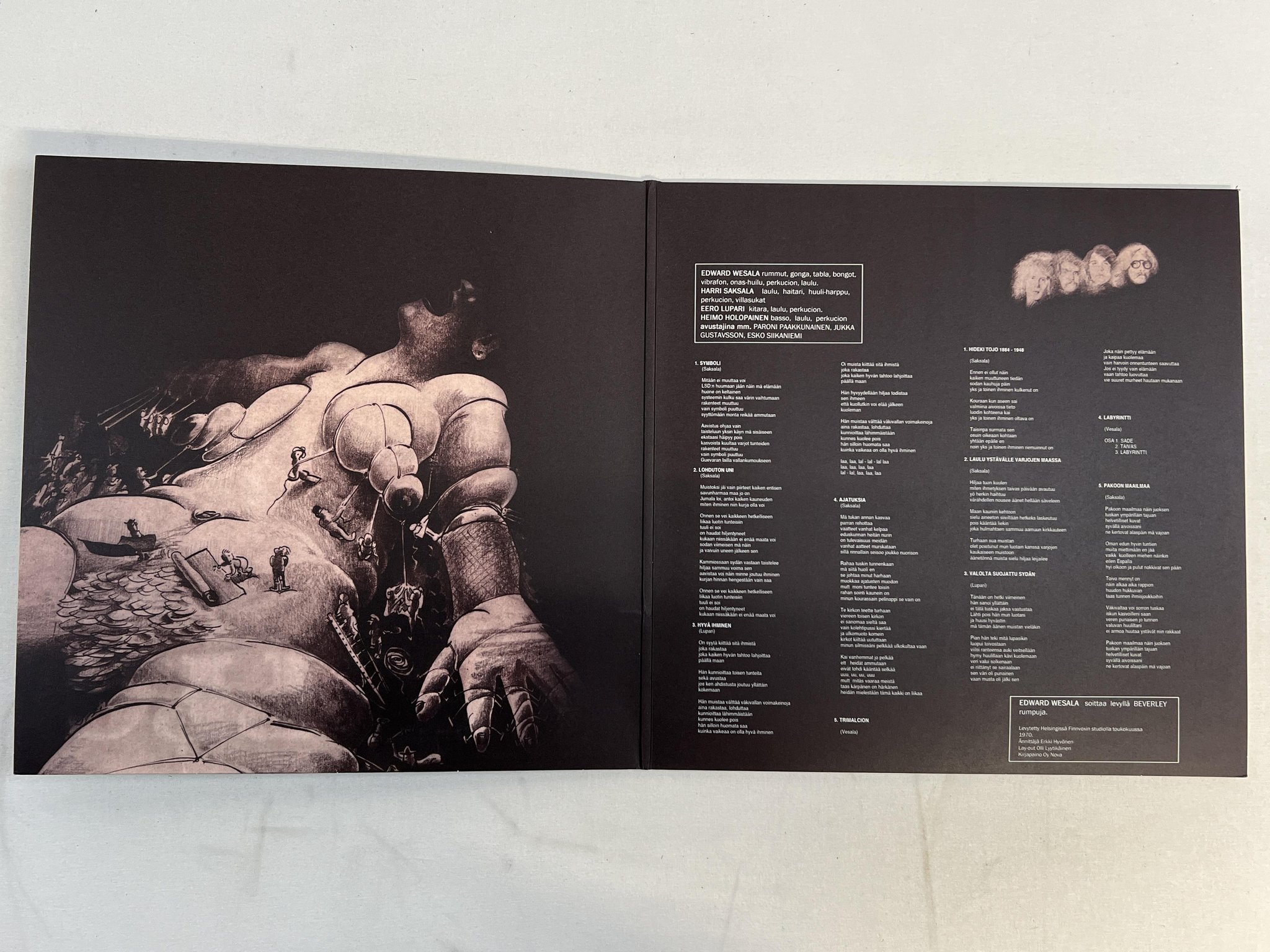 Omslagsbild för skivan APOLLO s/t LP re -70/2014 Finland SVART RECORDS SVR308 ** prog rock **