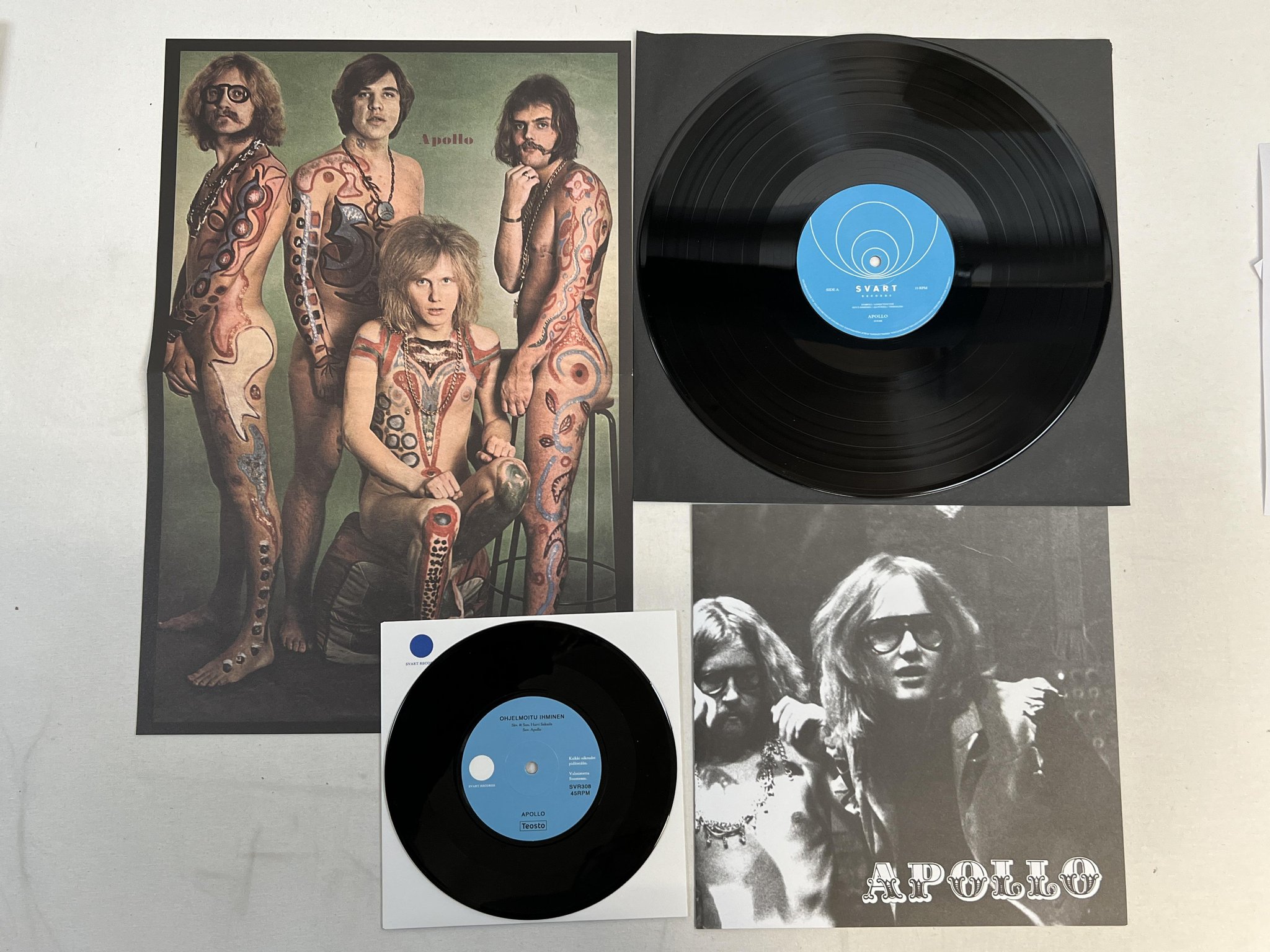 Omslagsbild för skivan APOLLO s/t LP re -70/2014 Finland SVART RECORDS SVR308 ** prog rock **