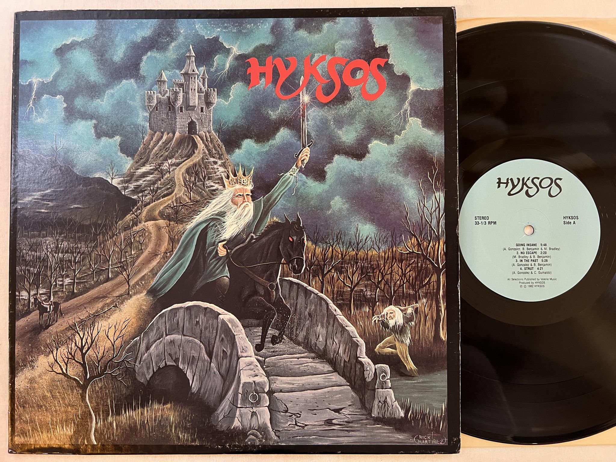 Omslagsbild för skivan HYKSOS s/t LP -82 US private press *** RARE HEAVY METAL ***