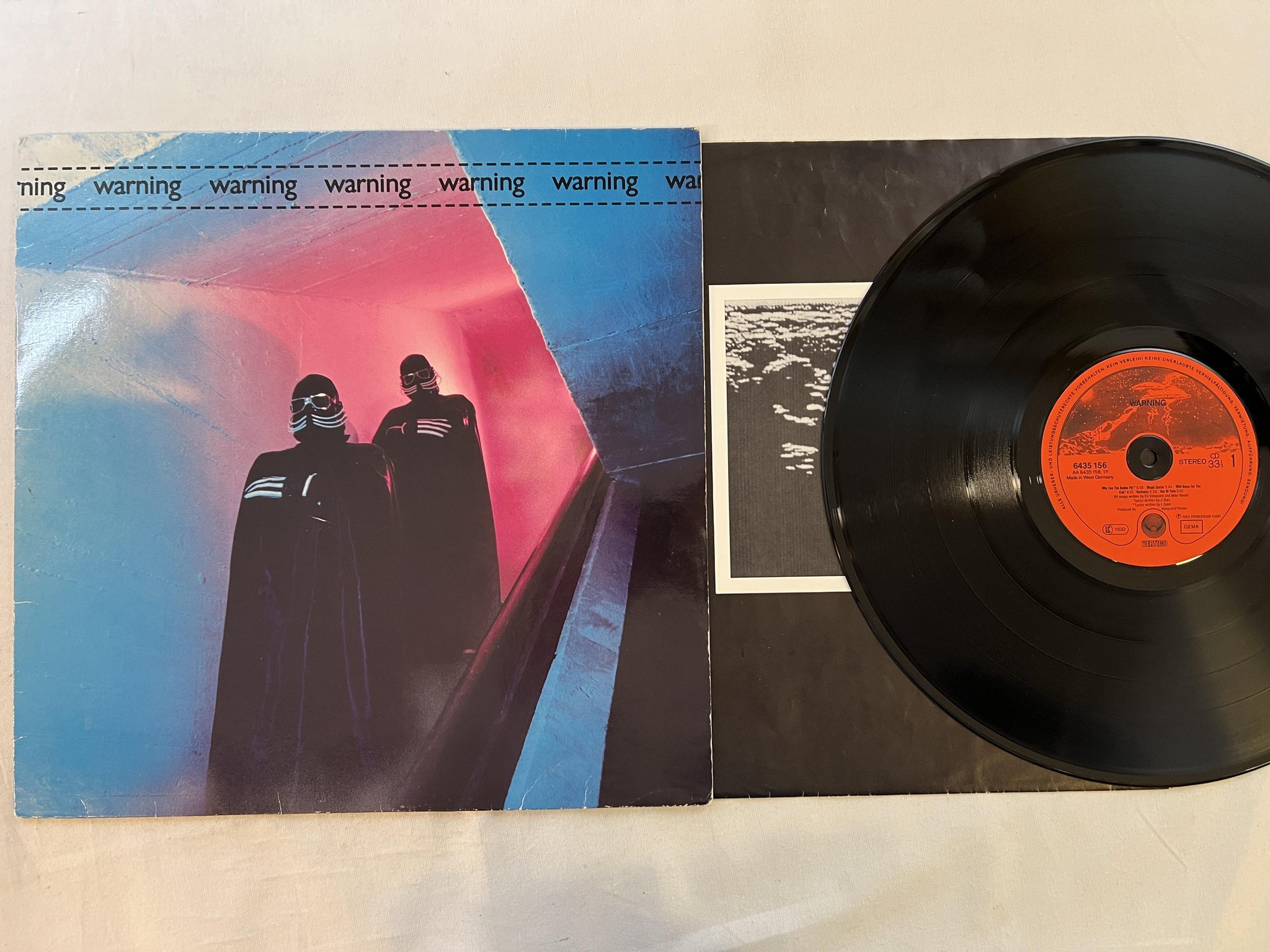 Omslagsbild för skivan WARNING s/t LP -82 Ger VERTIGO 6435156 space rock / ambient