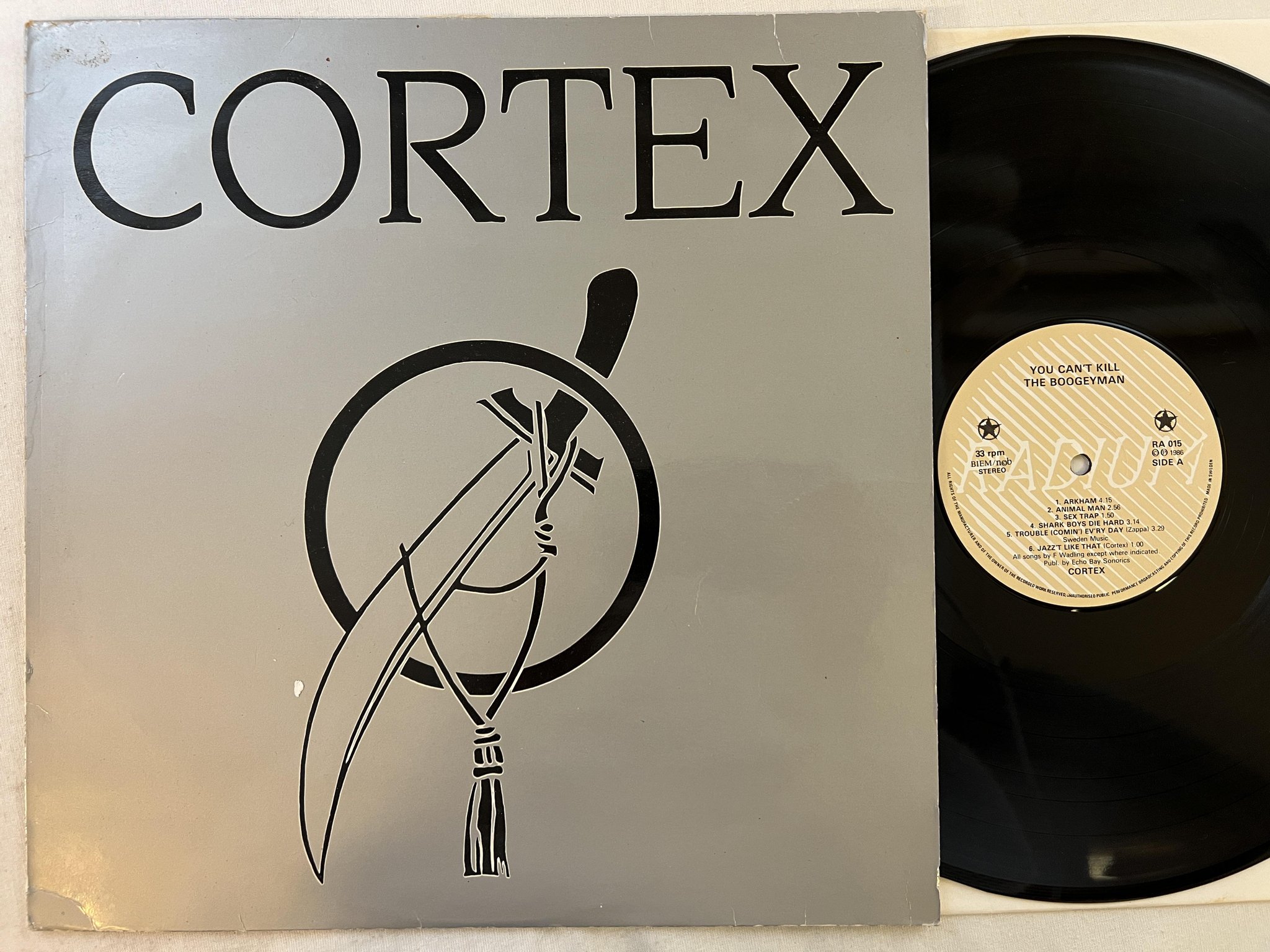 Omslagsbild för skivan CORTEX You Can't Kill The Boogeyman LP -86 RADIUM 226.05 RA 015 ** VERY RARE **