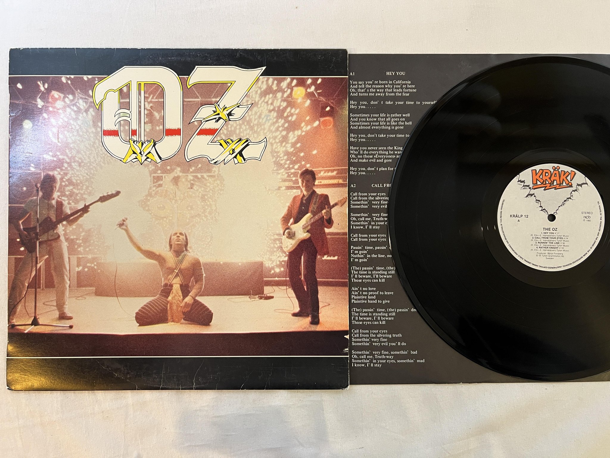Omslagsbild för skivan OZ the oz LP -82 KRÄK! KRÄLP 12