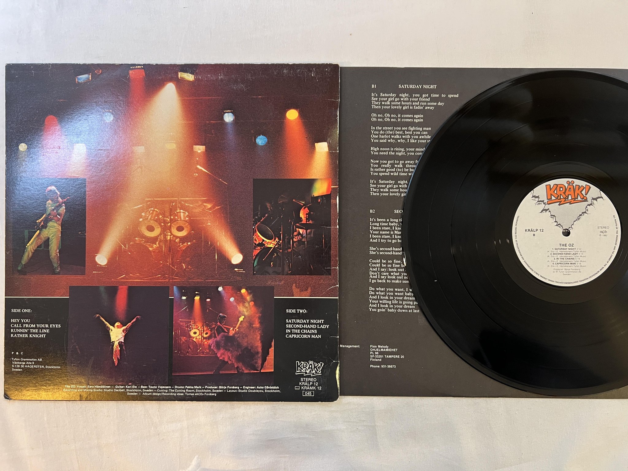 Omslagsbild för skivan OZ the oz LP -82 KRÄK! KRÄLP 12