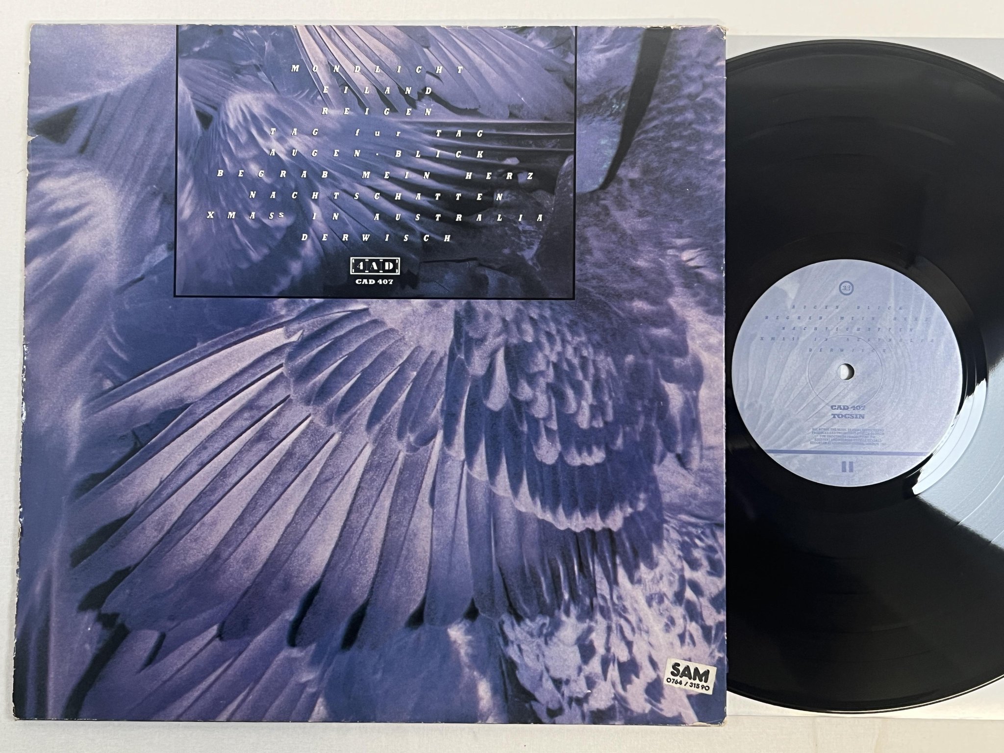 Omslagsbild för skivan X-MAL DEUTSCHLAND toscin LP -84 UK 4AD CAD407