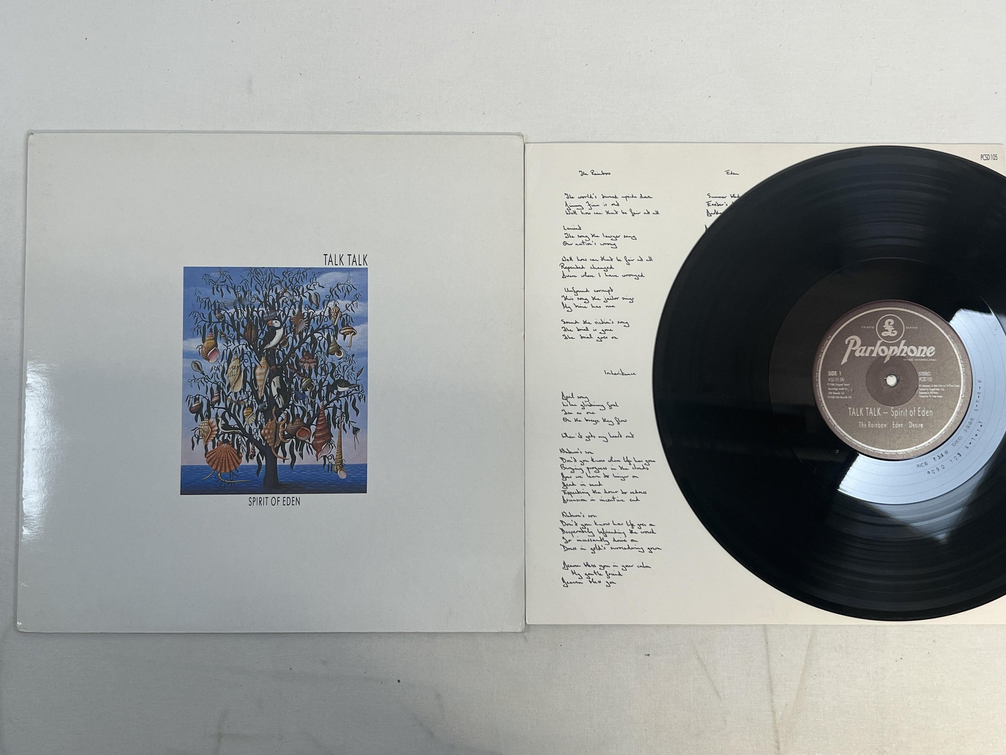 Omslagsbild för skivan TALK TALK spirit of eden LP -88 UK PARLOPHONE PCSD 105