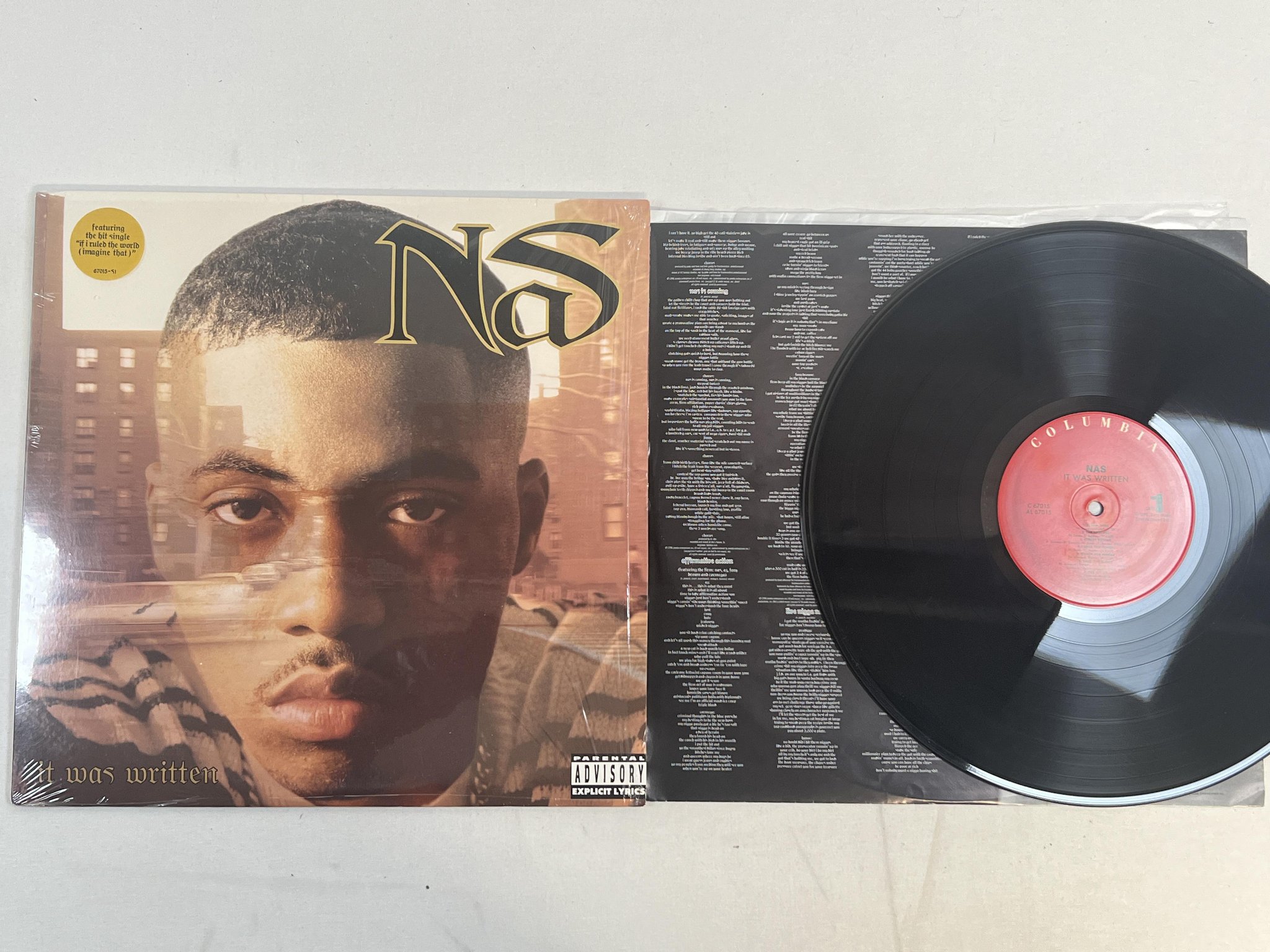 Omslagsbild för skivan NAS it was written LP -96 US COLUMBIA C 67015